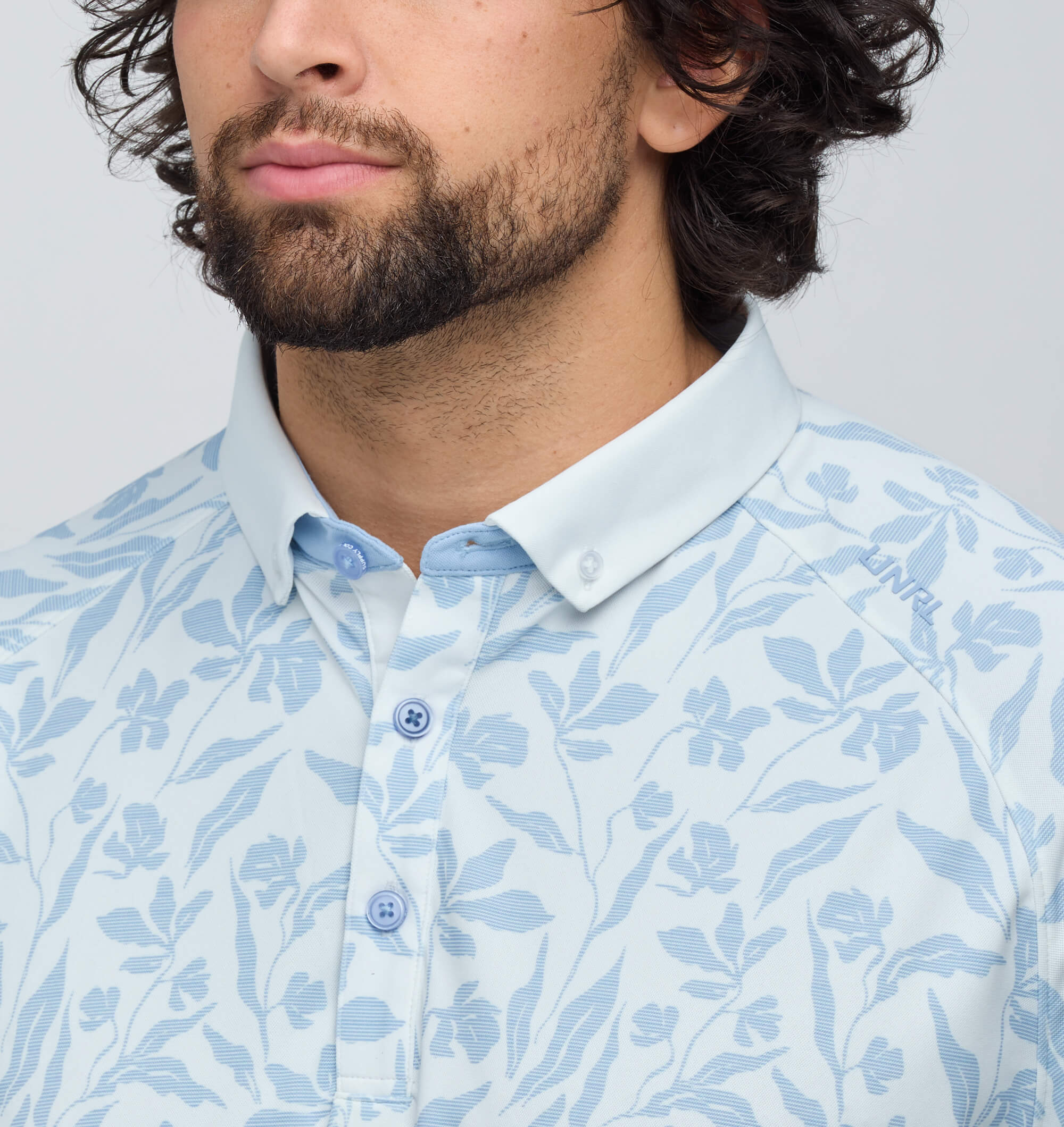 Drift Pique Pro Polo White-Blue