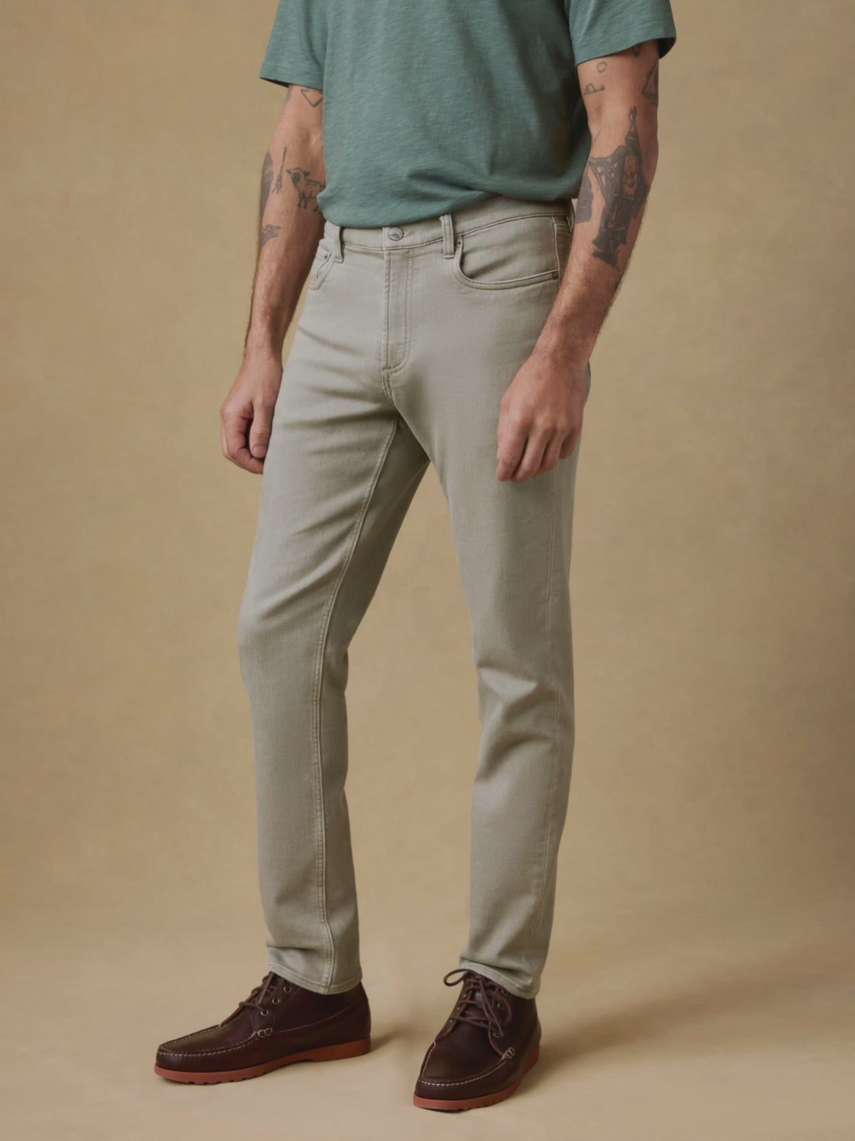 Stretch Terry 5 Pocket Coastal Sage