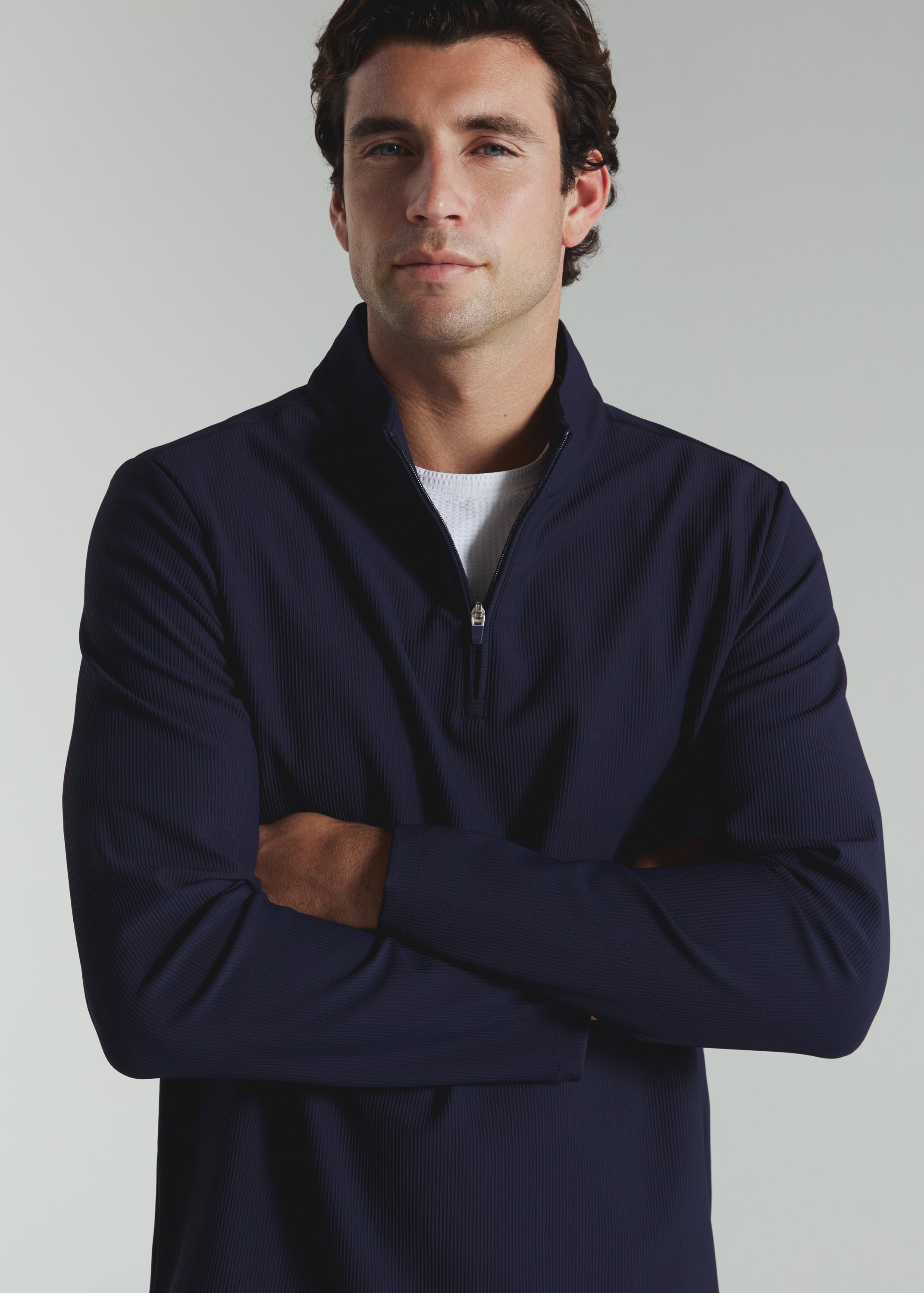 Drift Quarter Zip Pullover Navy
