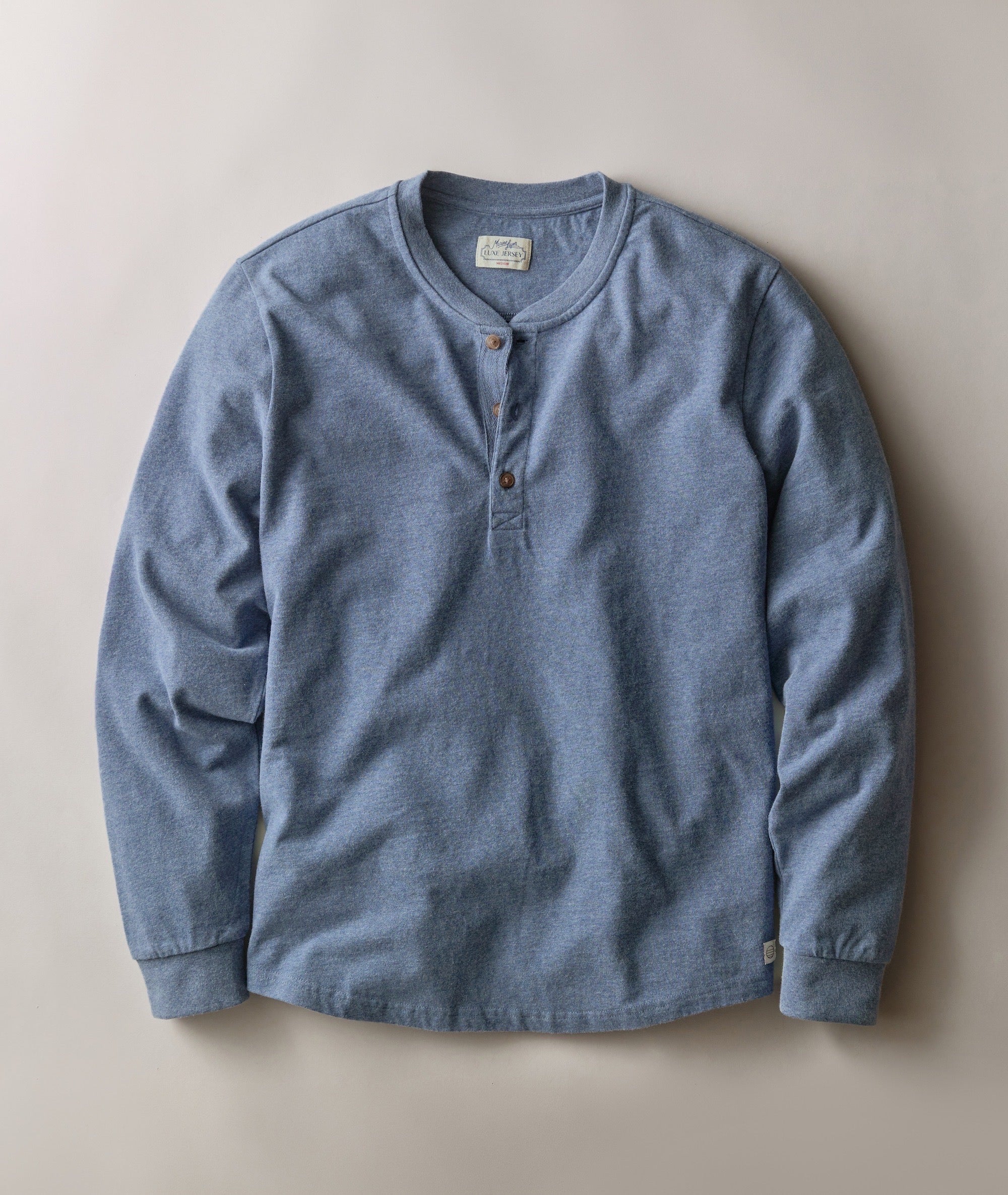 Luxe 250 Henley Collegiate Blue