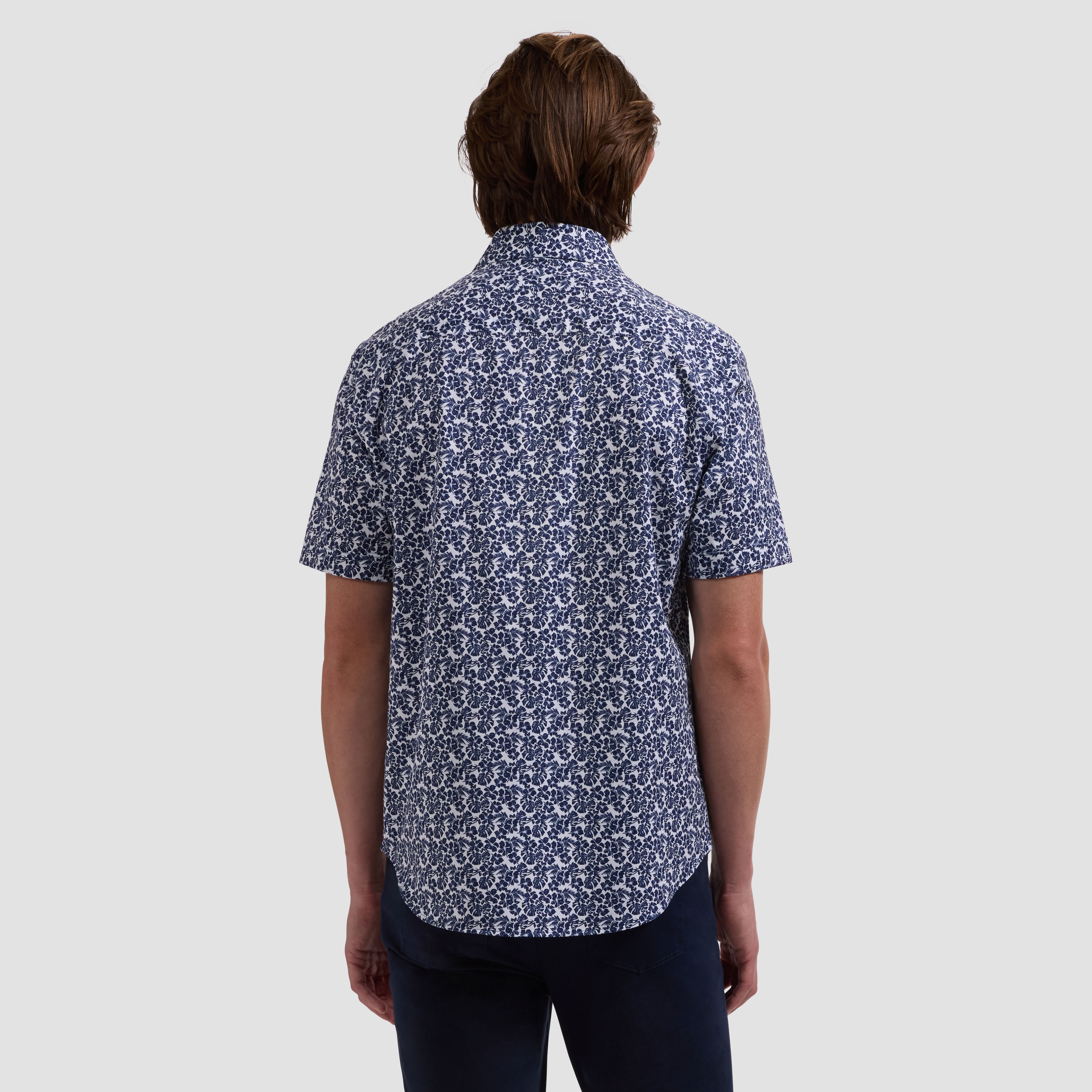 OOOHCotton Miles Short Sleeve Shirt Navy