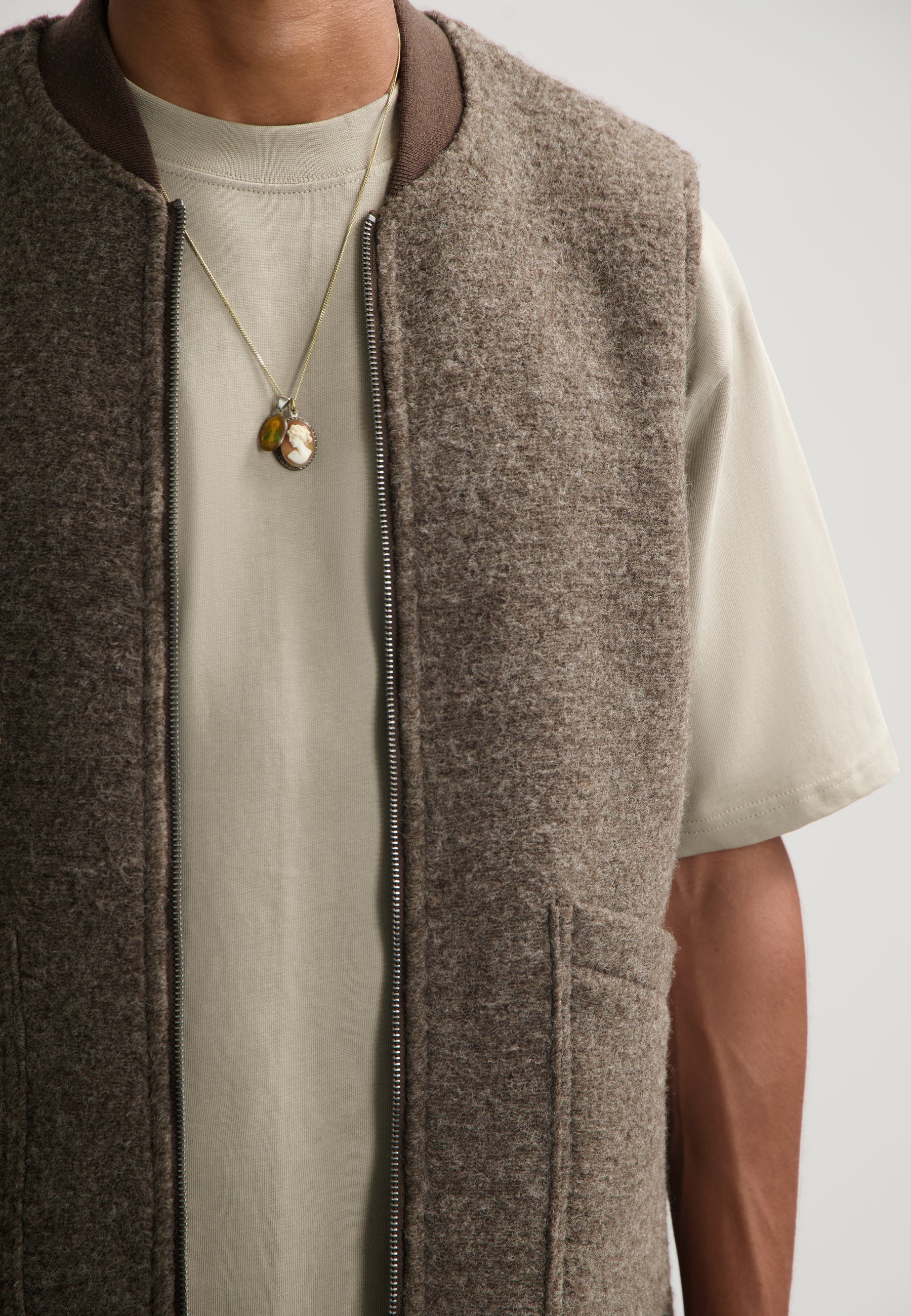 Nils Gilet Vintage Khaki
