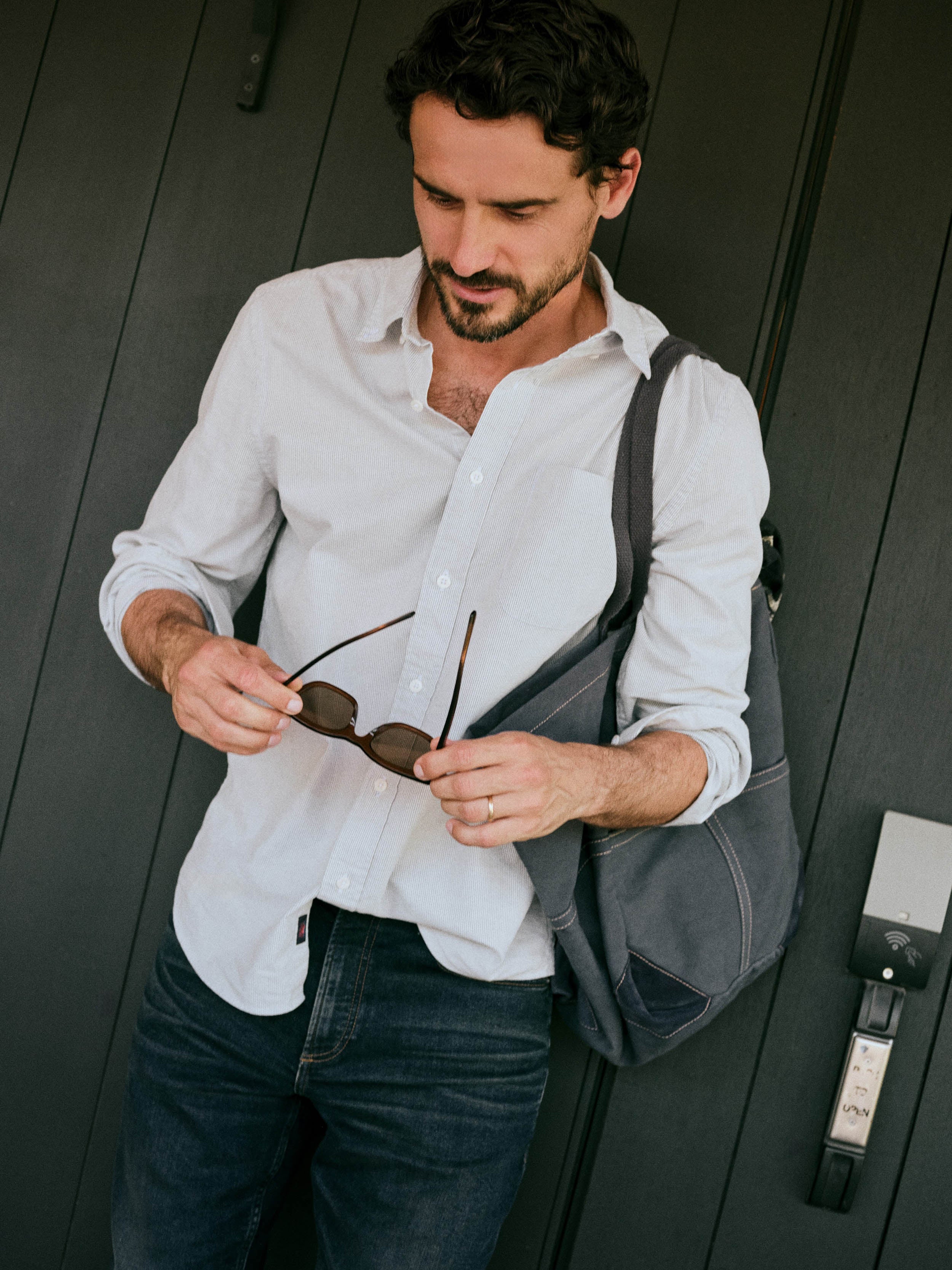 Laundered Oxford Shirt Classic Blue Stripe