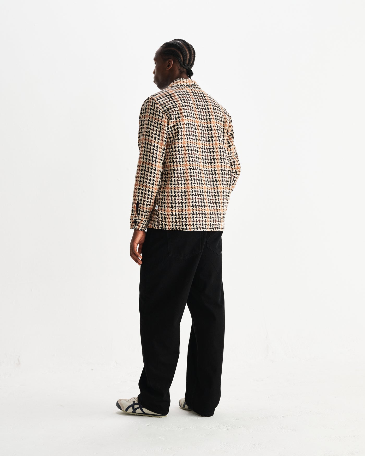 Whiting Overshirt - Houndstooth Weave Natural
