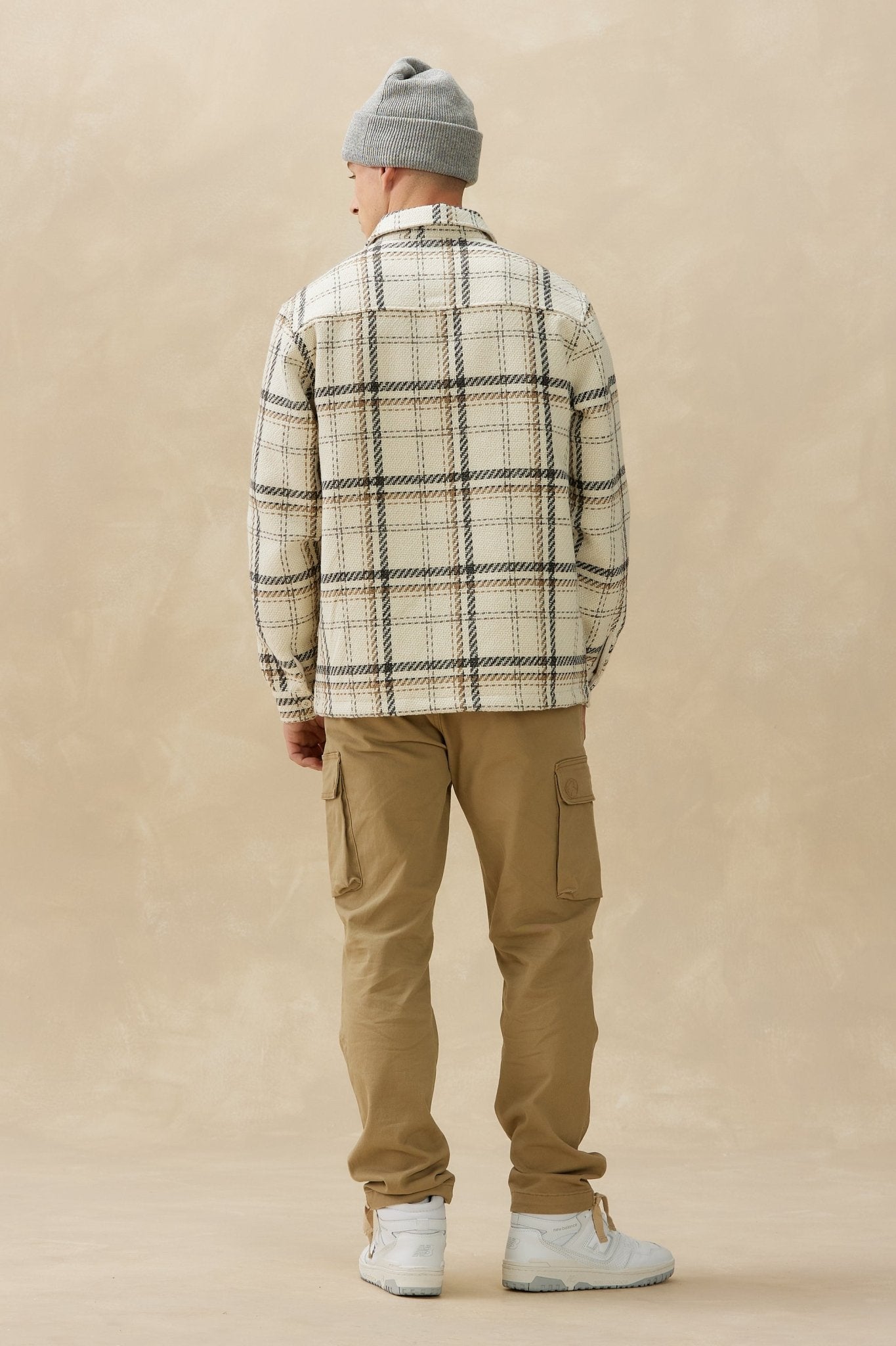 Heavyweight Plaid Shirt Cream