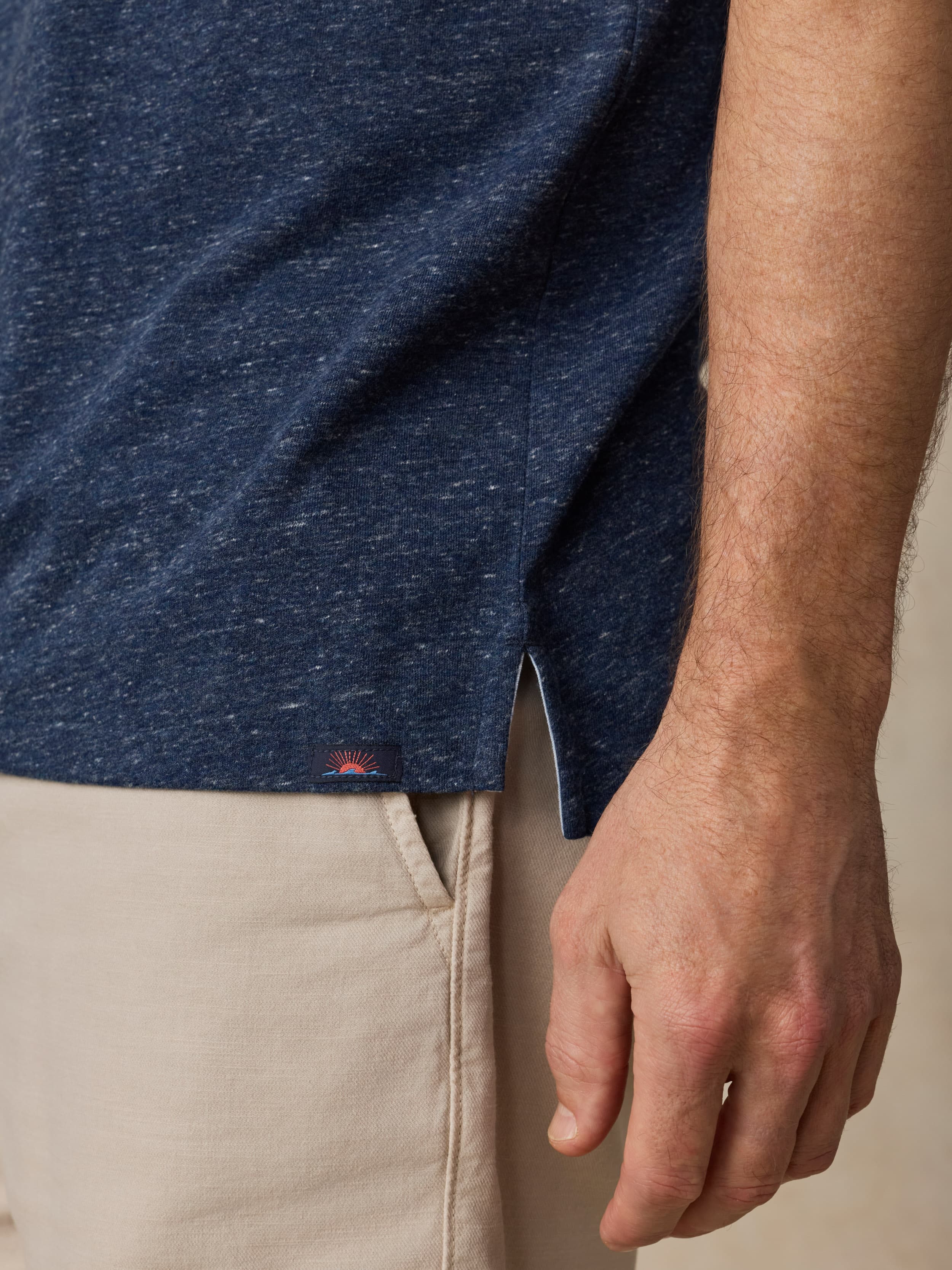 Breeze Short Sleeve Polo Midnight Skies Heather