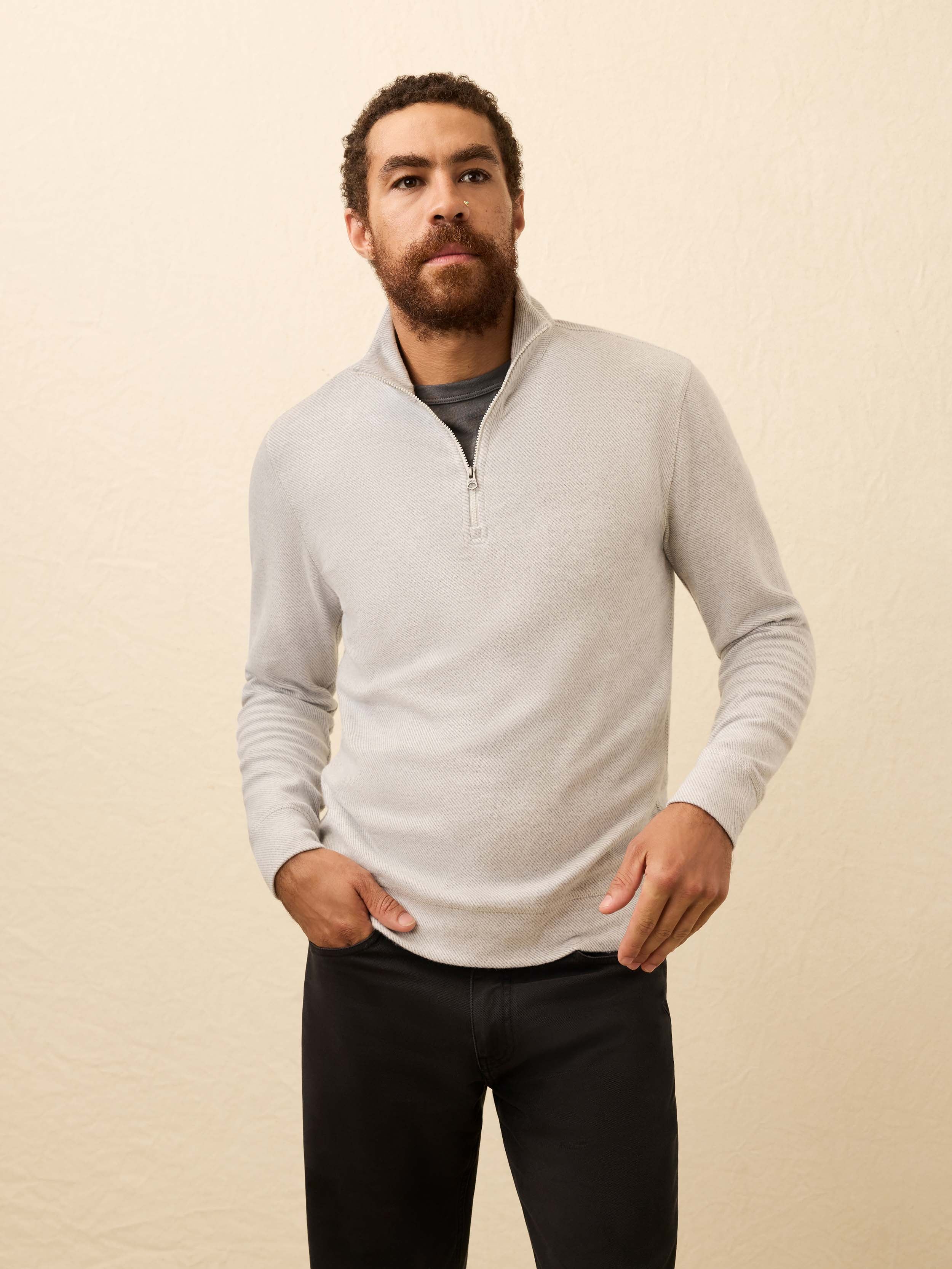 Legend Sweater 1/4 Zip II Light Heather Grey