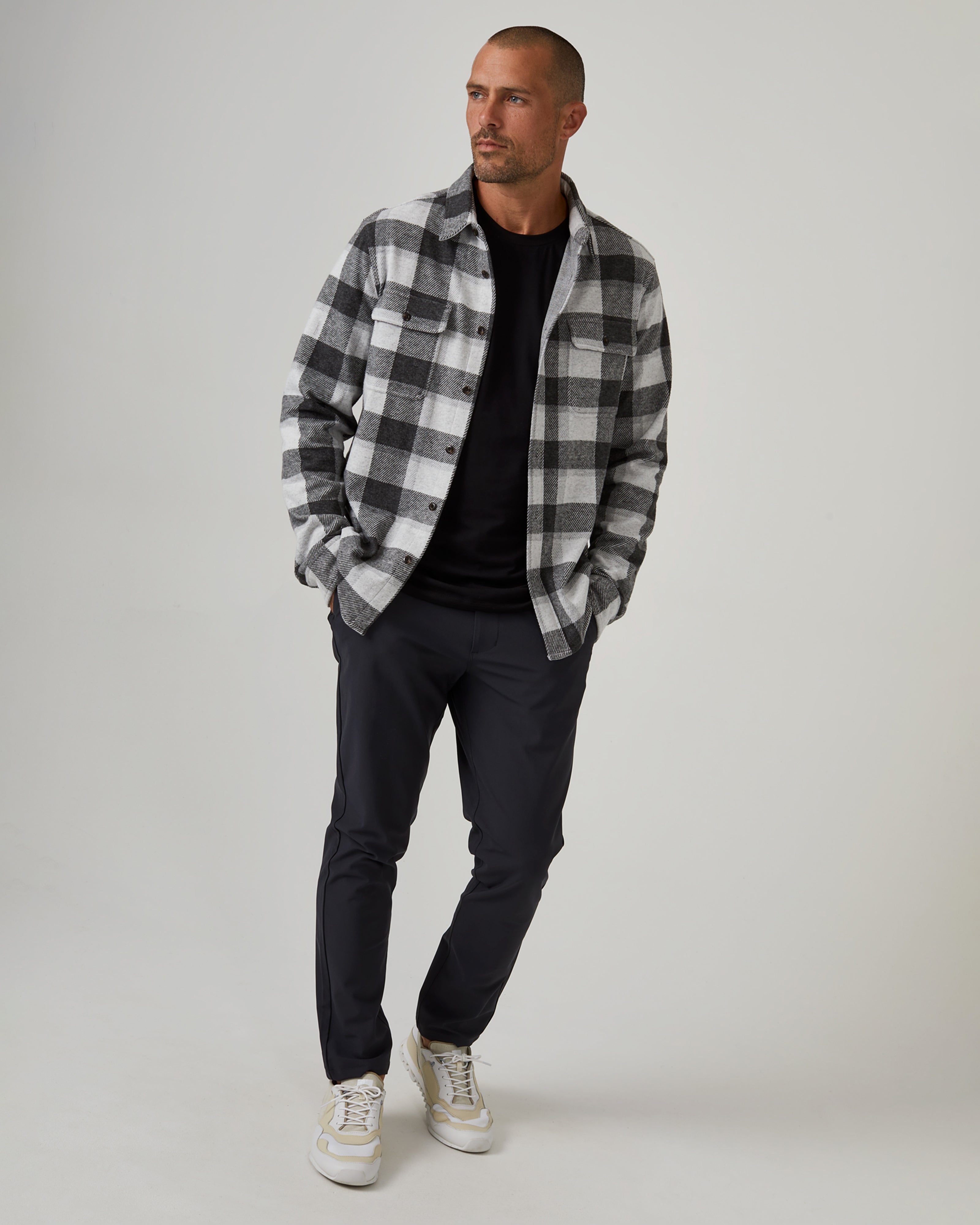 Infinity Athletic Fit Chino Pant Charcoal
