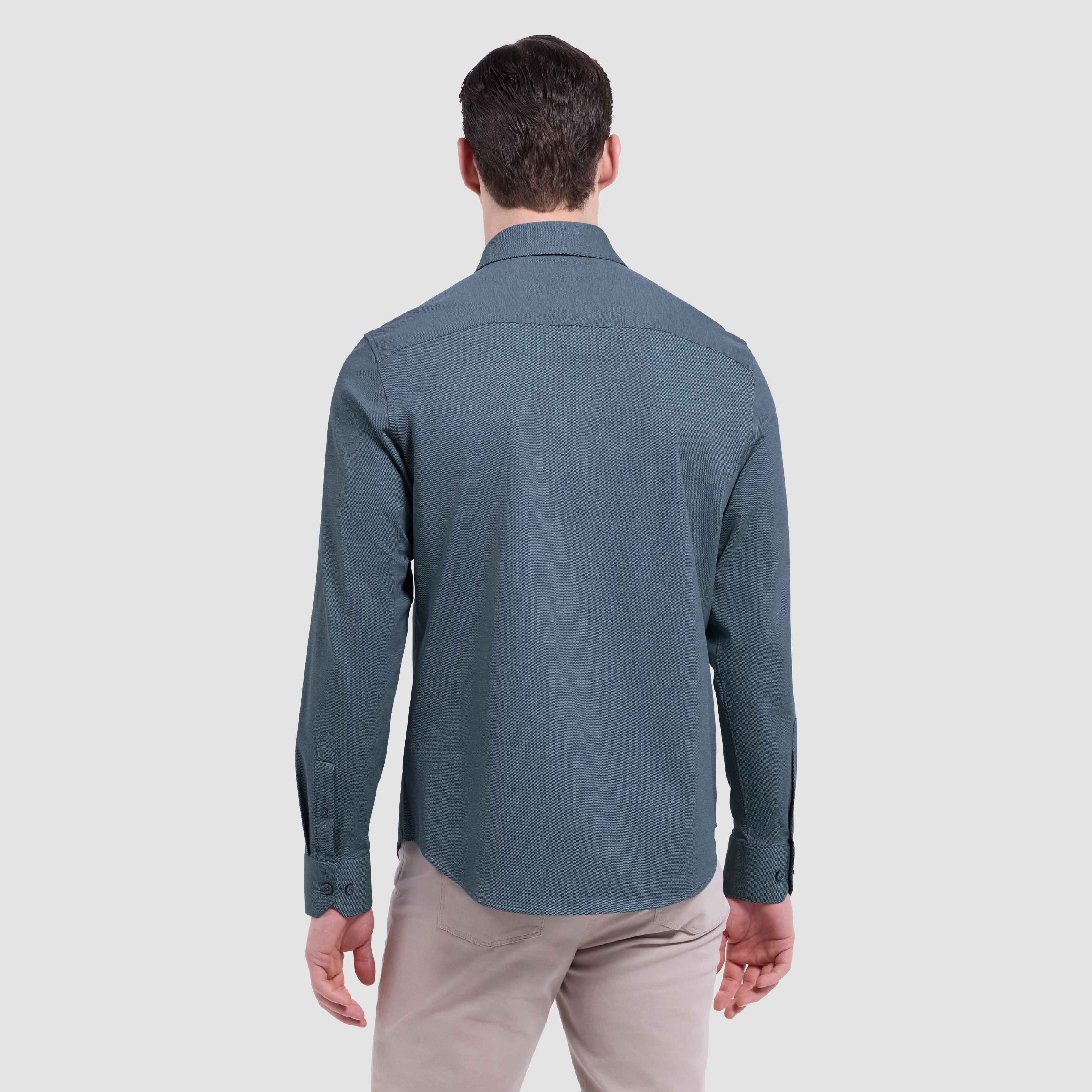 OOOHCotton James Long Sleeve Shirt Indigo