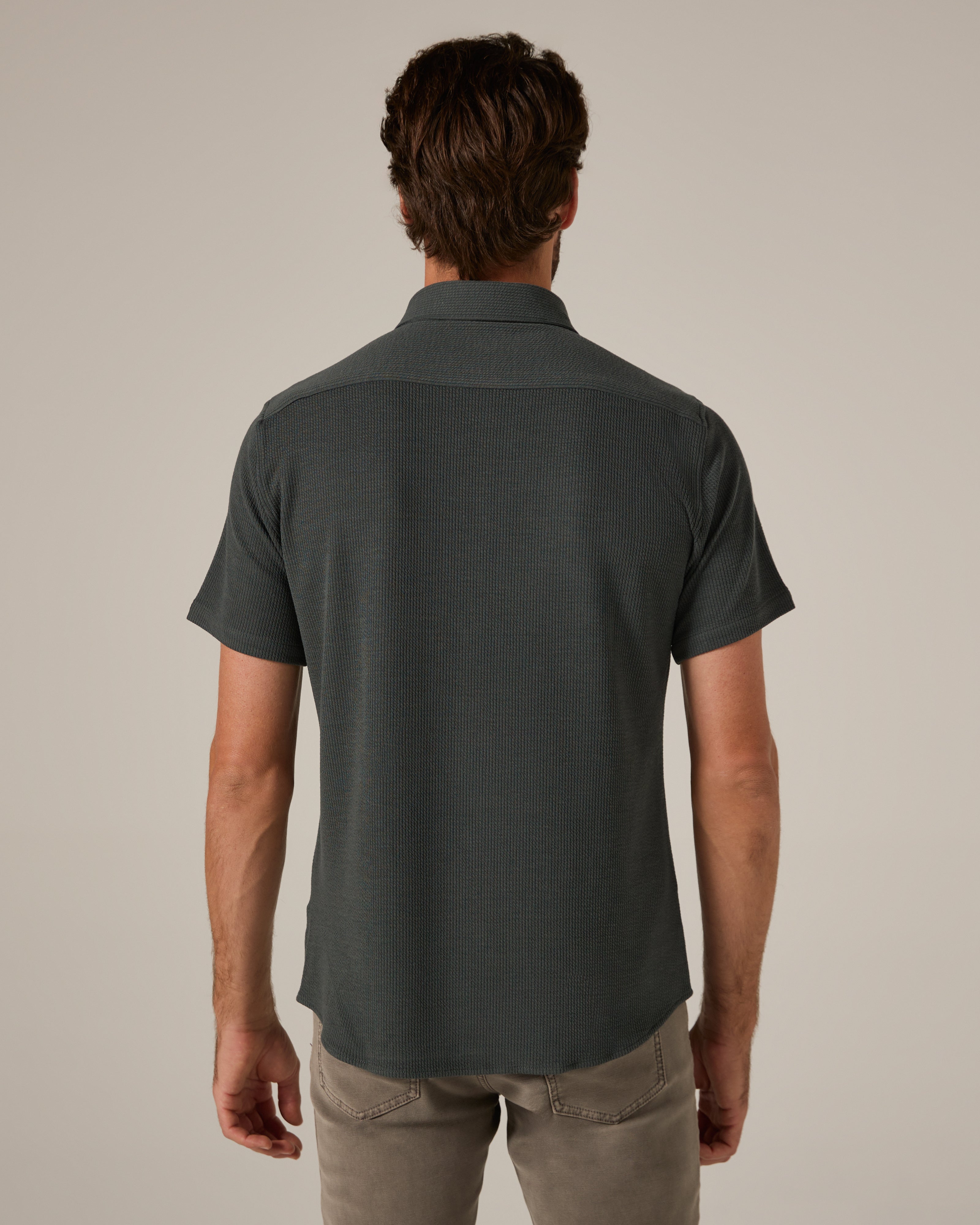 Levine Short Sleeve Shirt Basil