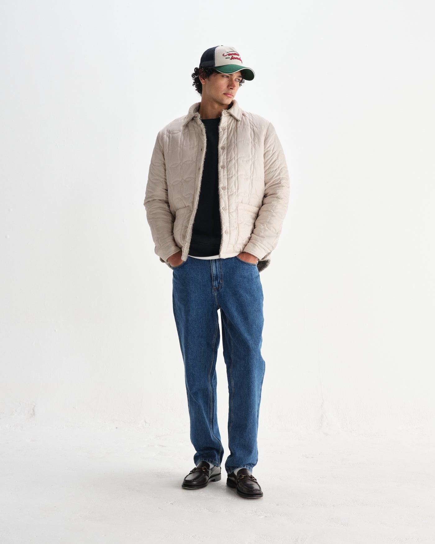 Mount Reversible Overshirt - Bobble Wool Natural