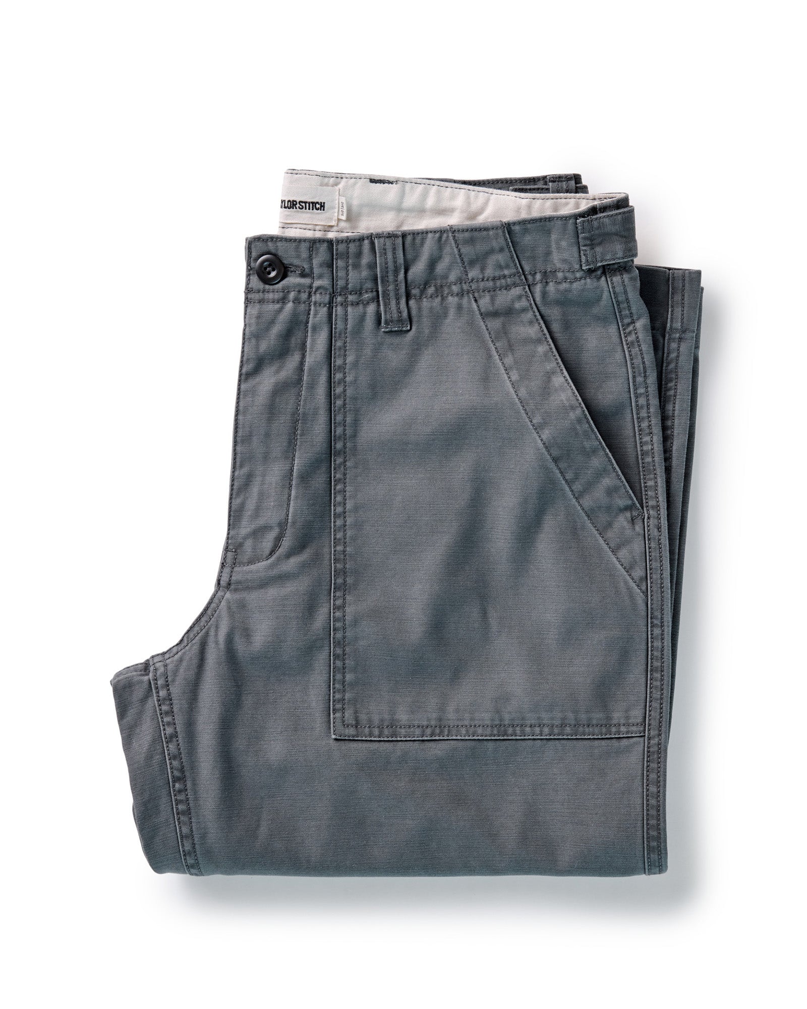 The Surplus Pant in Reverse Sateen Faded Black