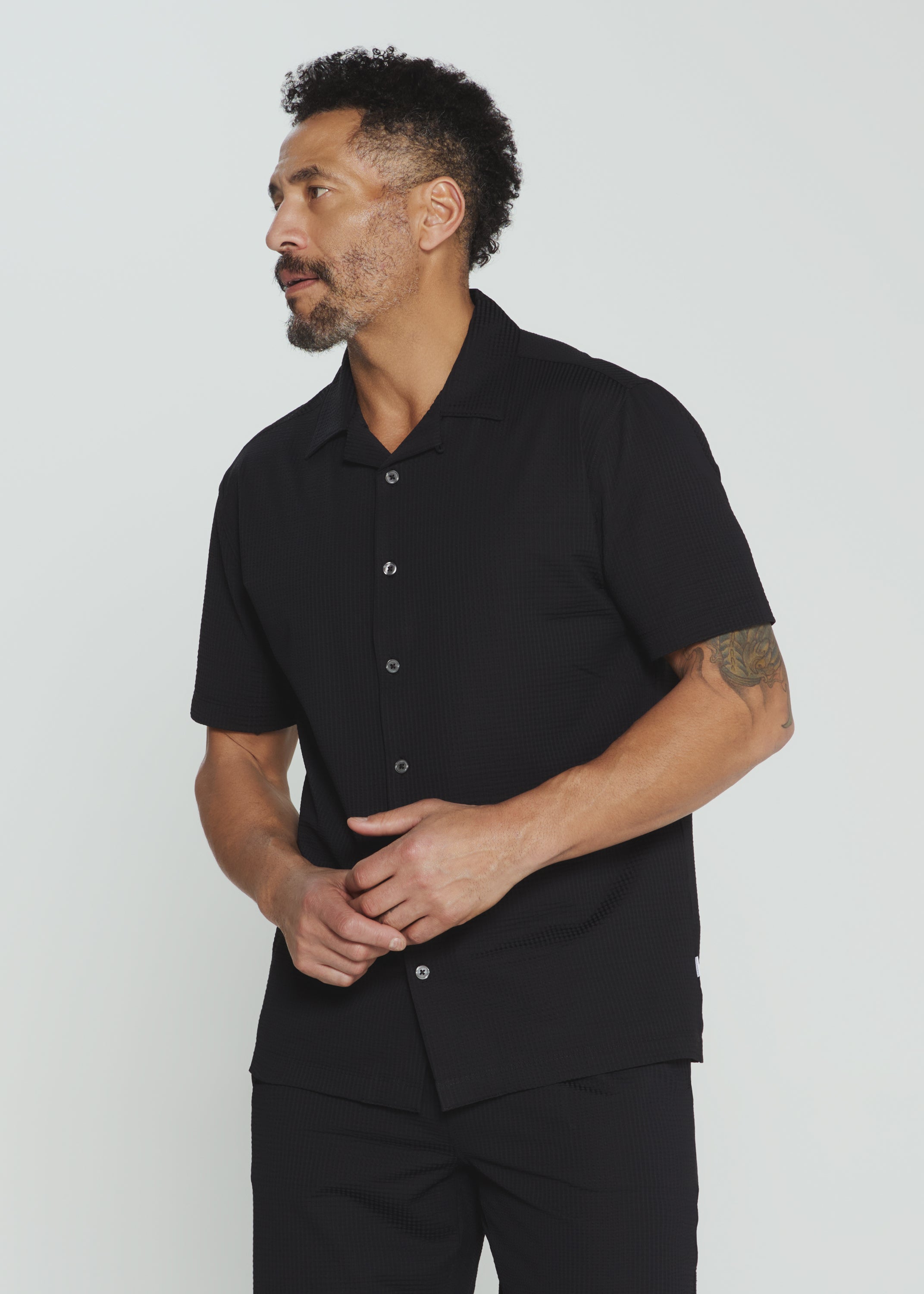 Sutherland Camp Shirt Black