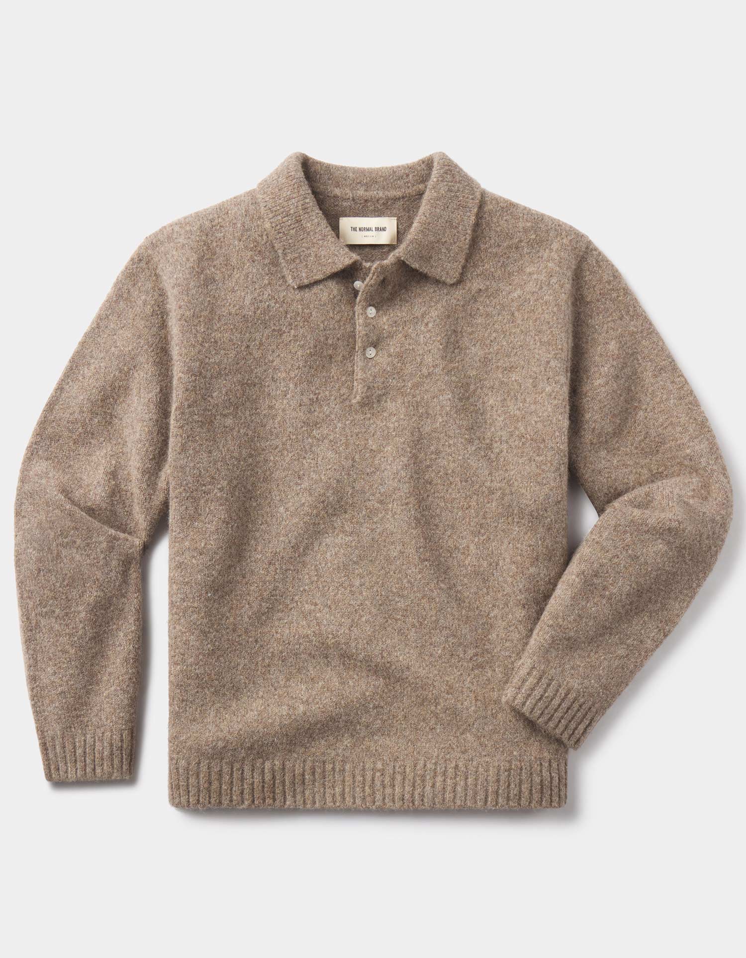 Homebound Polo Sweater Toasted Chestnut