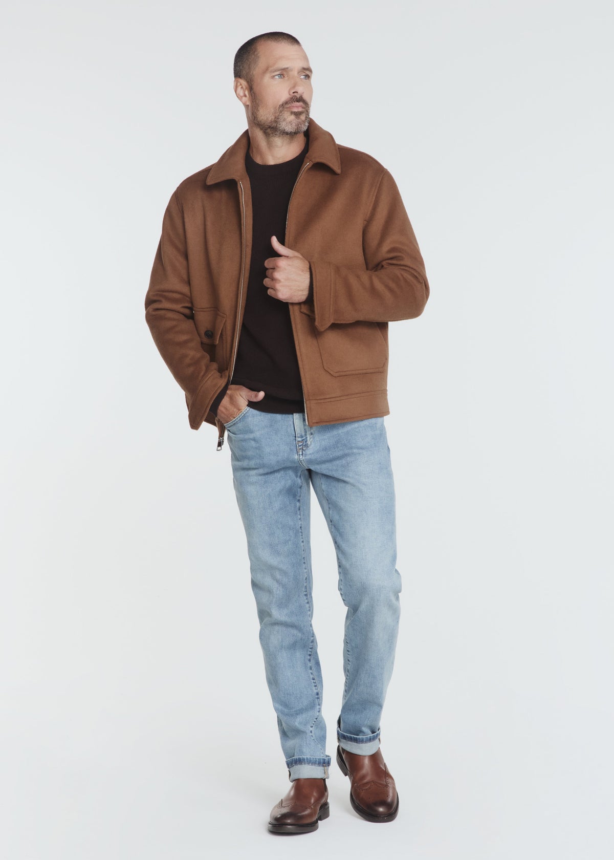 Weston Wool Flight Jacket Umber
