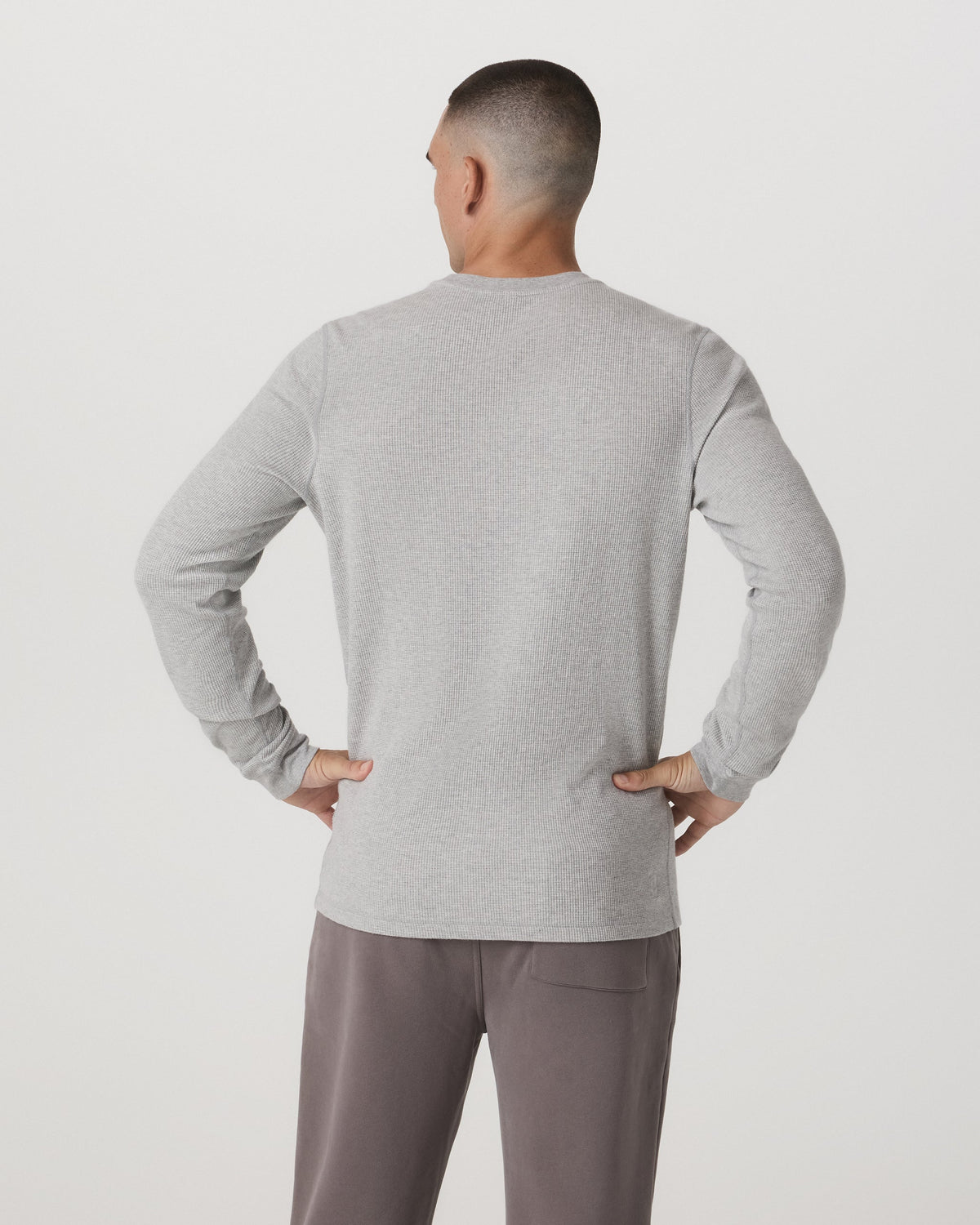 Waffle Crew Light Heather Grey
