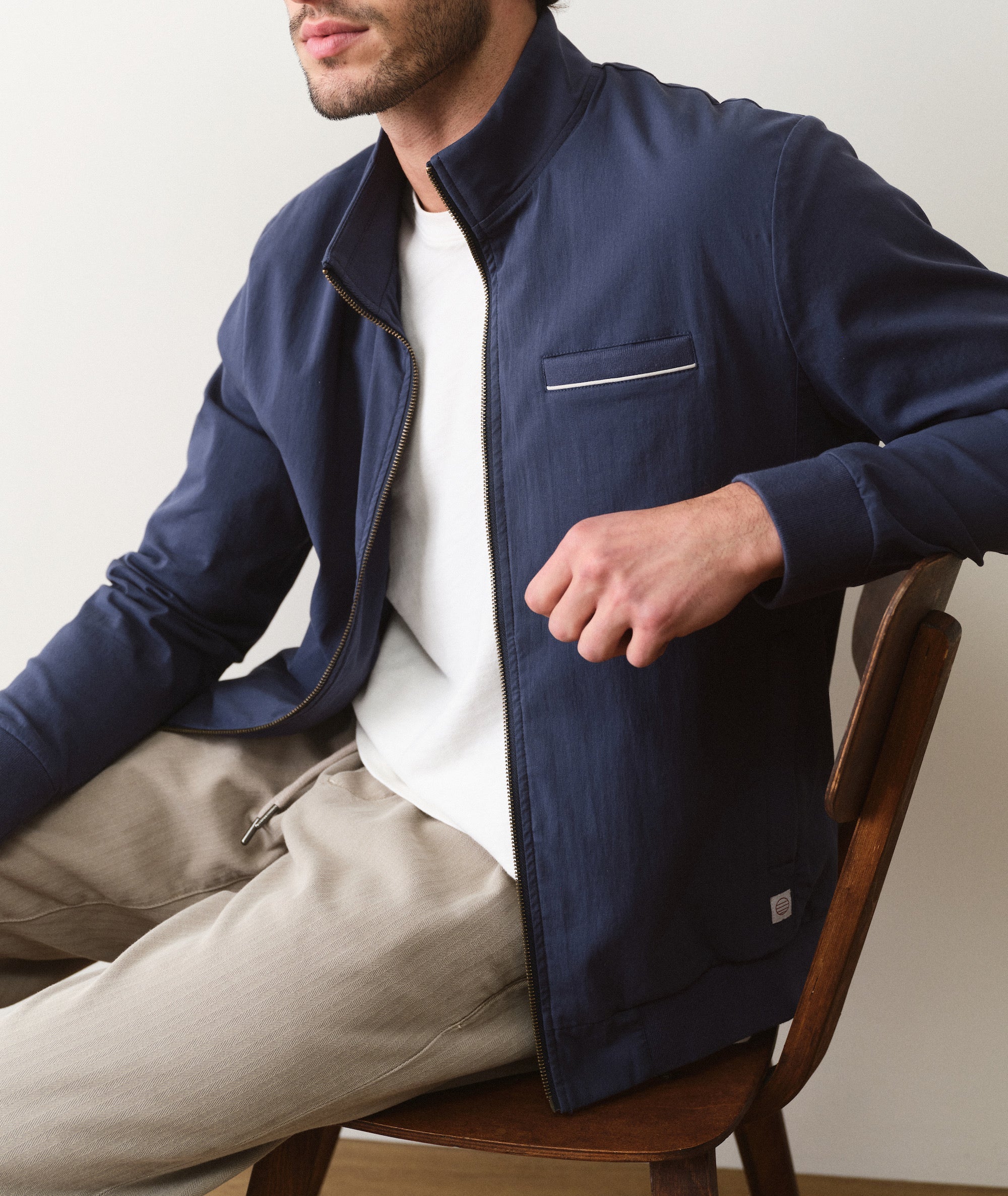Breeze Stretch Bomber Jacket Mood Indigo