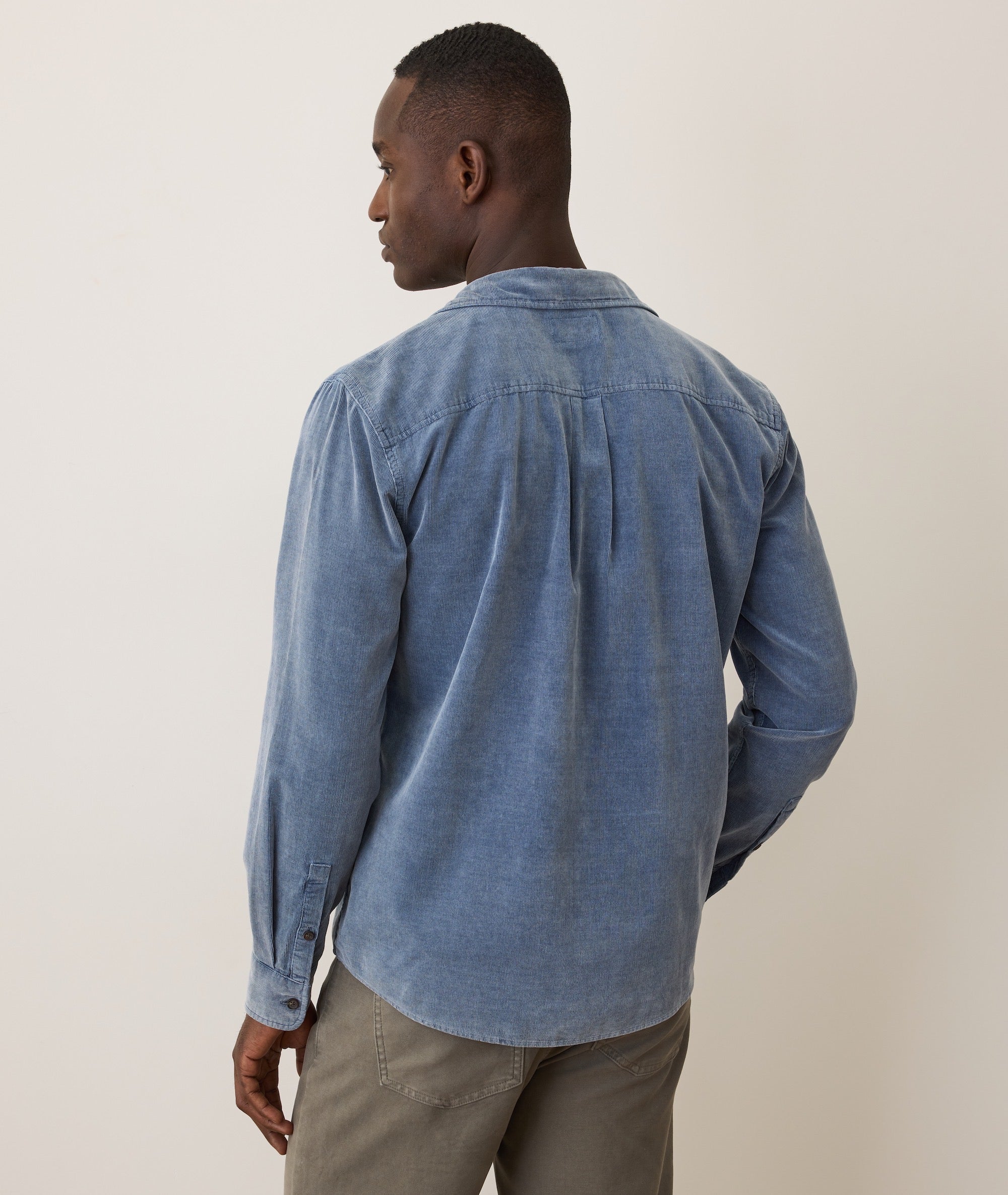 Lightweight Corduroy Shirt Indigo