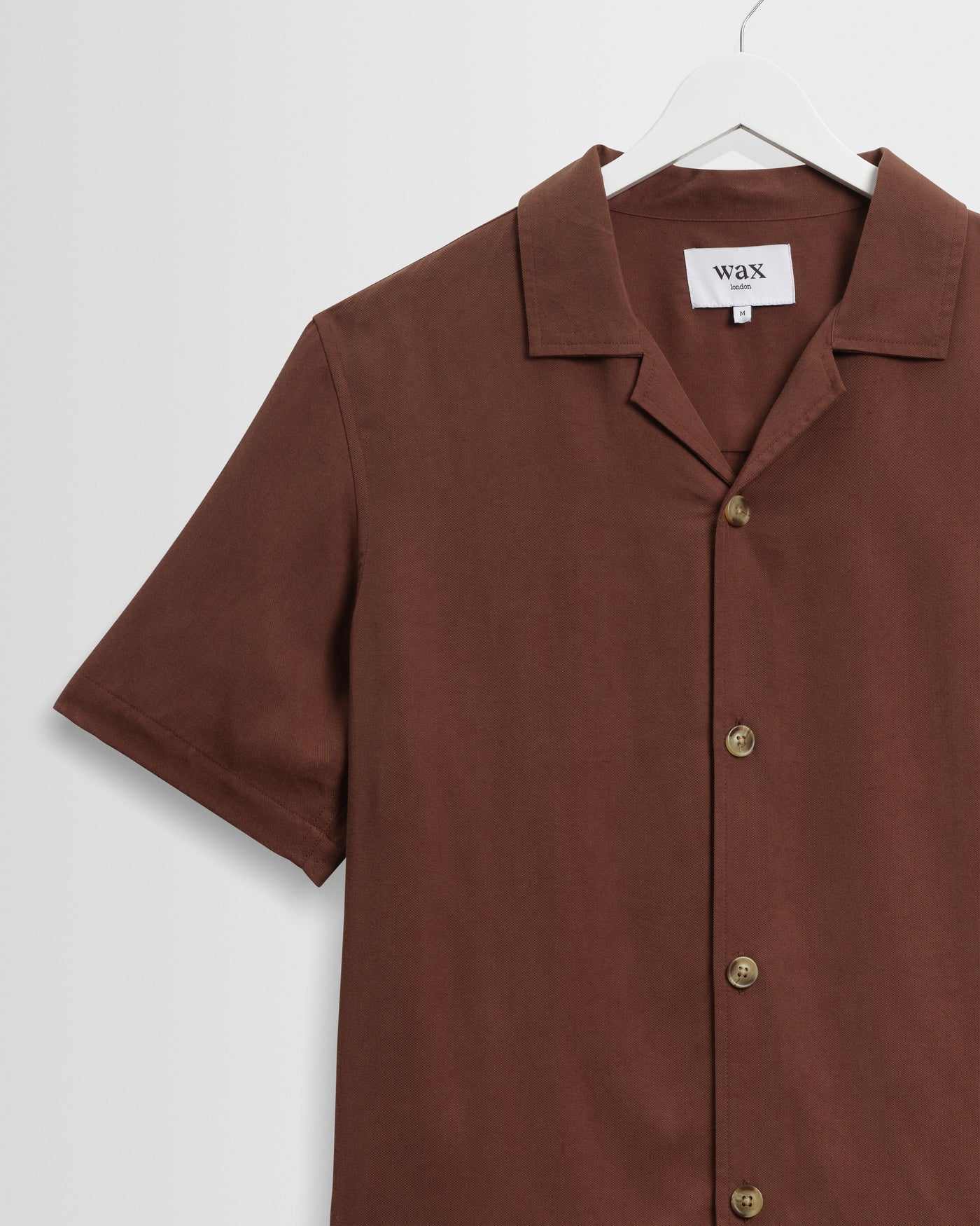 Curzon Shirt in Drapey Tencel Twill Brown