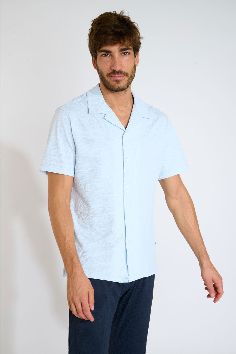 Alex Trieste Shortsleeve Shirt Pale Blue