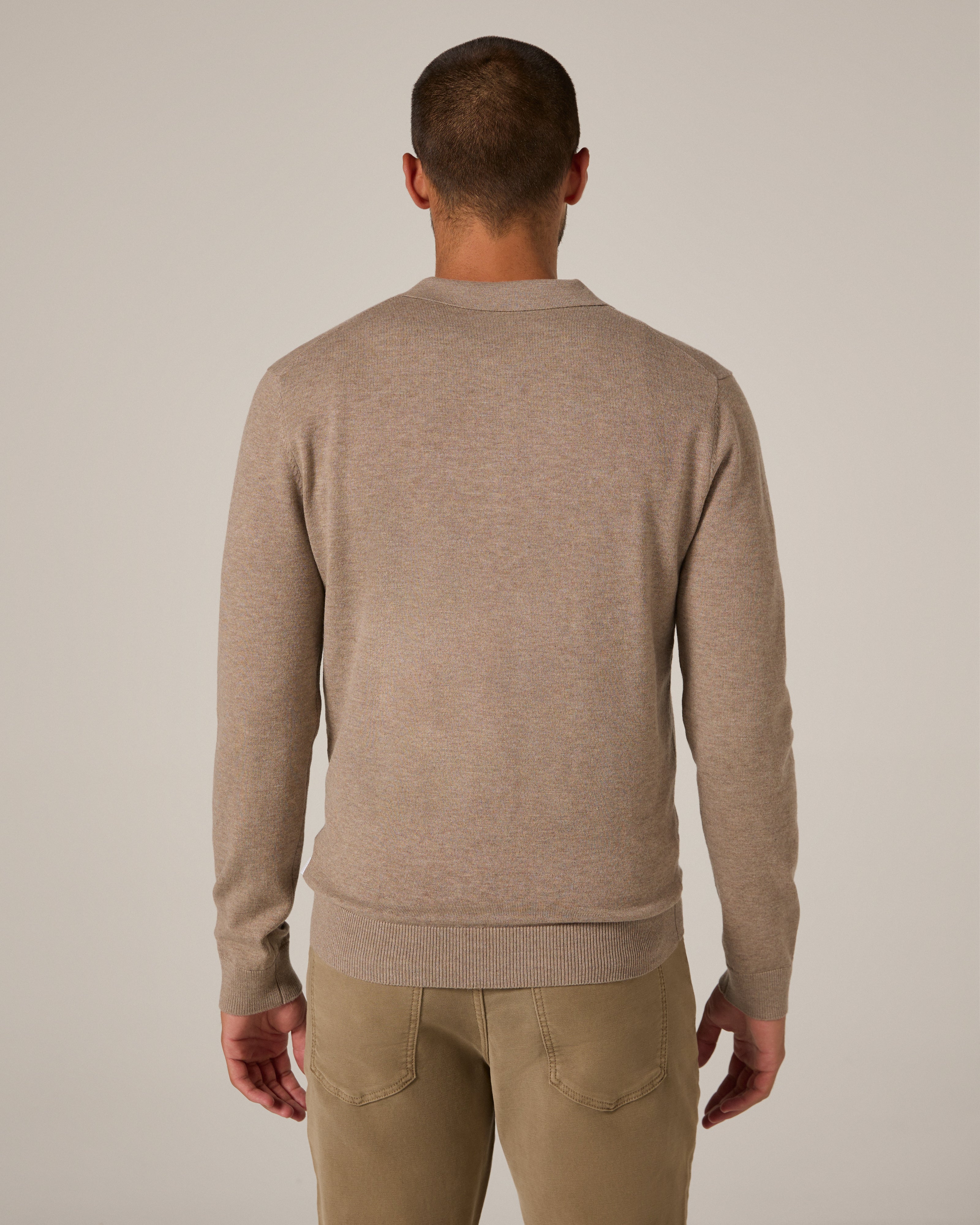 Belford Sweater Polo Beige Melange