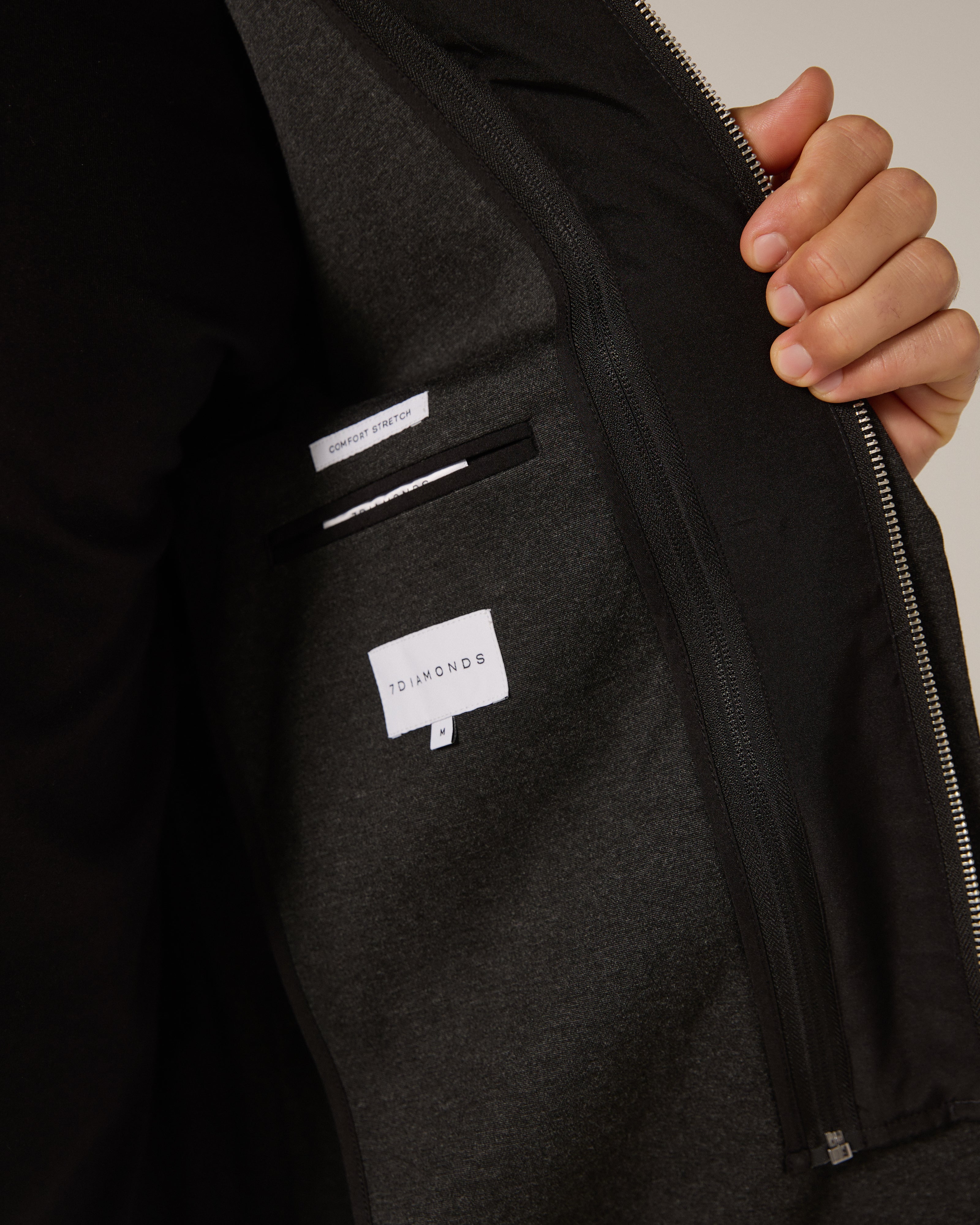 The District Blazer Dark Charcoal