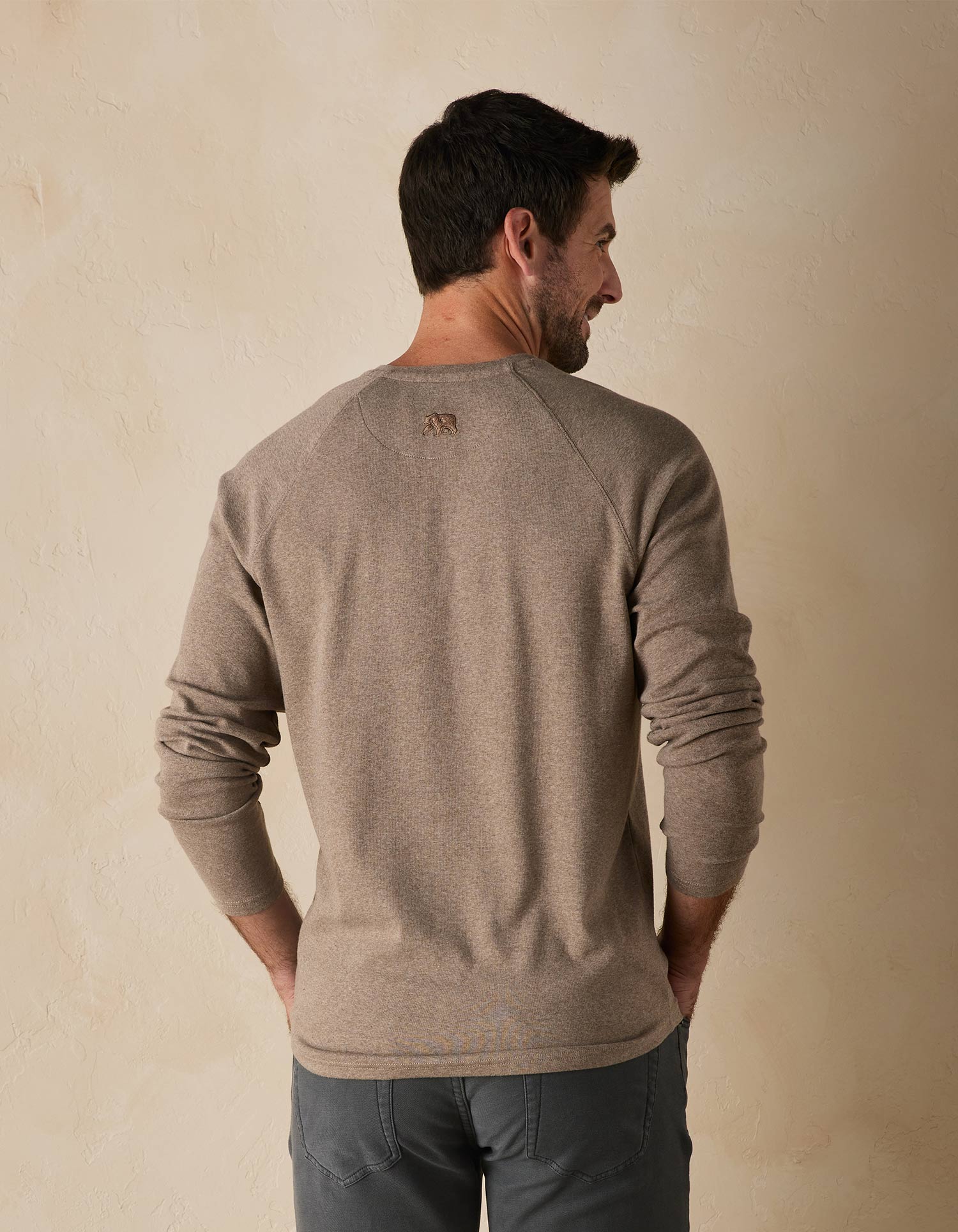 Puremeso Everyday Henley Taupe