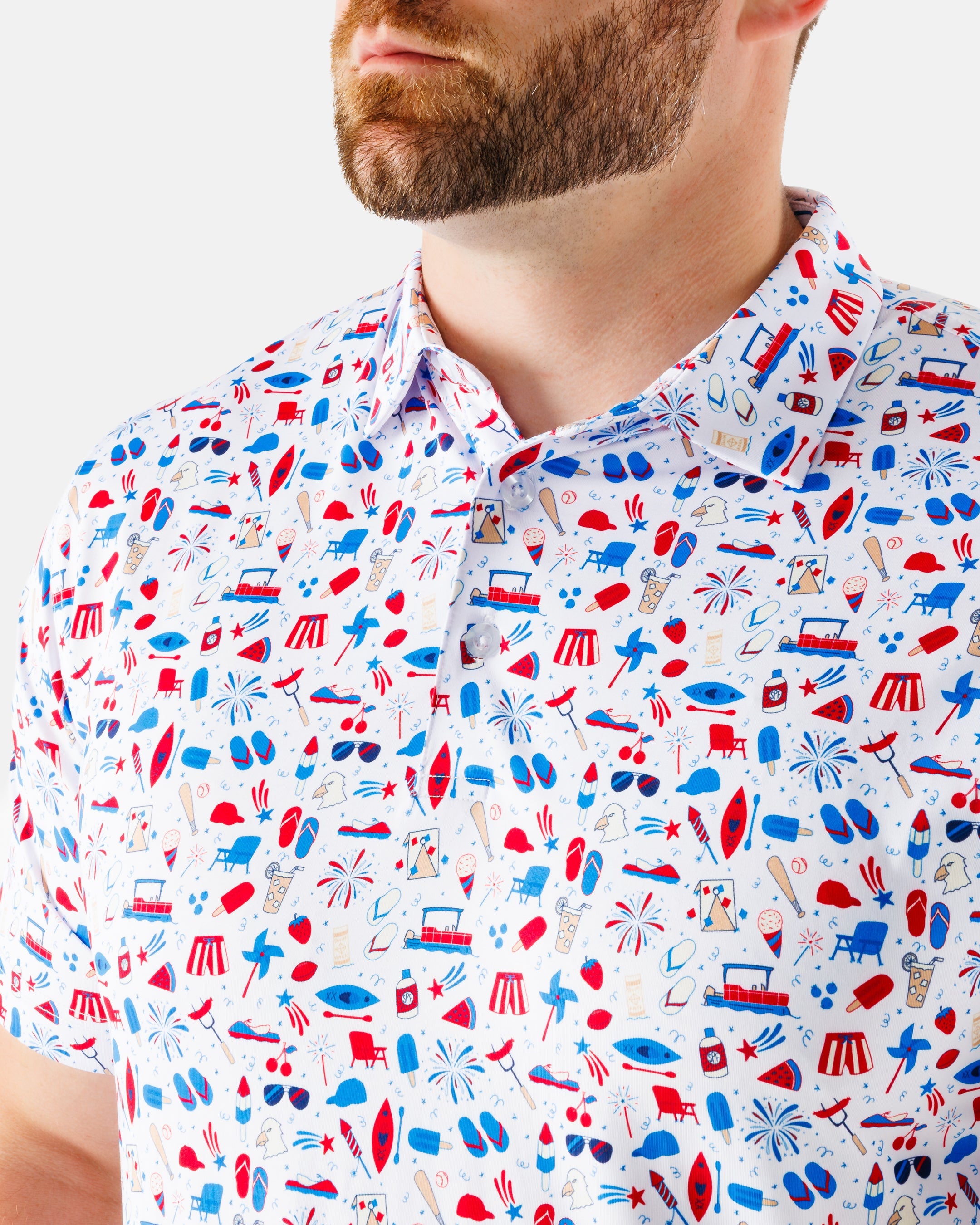 Americana Polo White