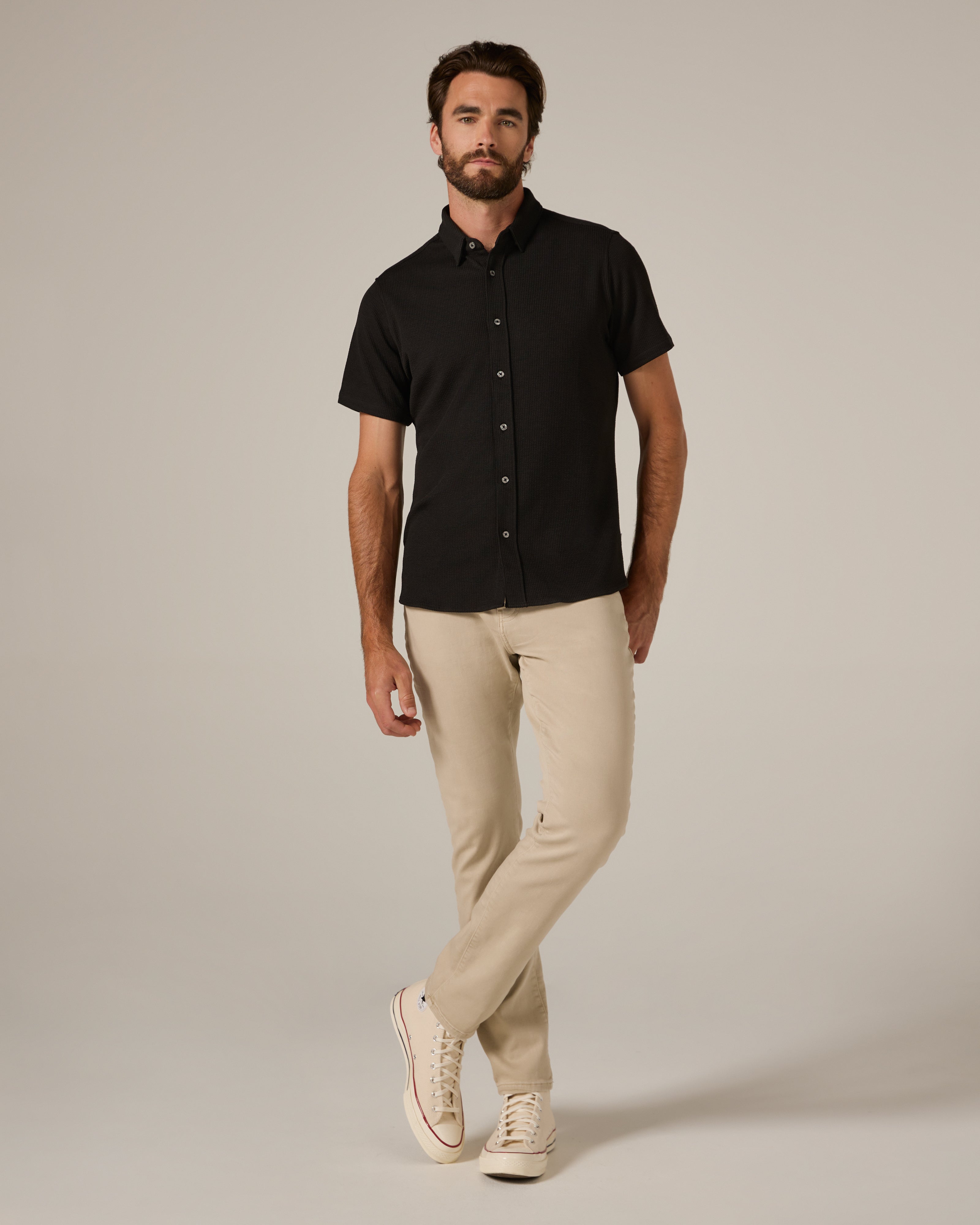Levine Short Sleeve Shirt Black