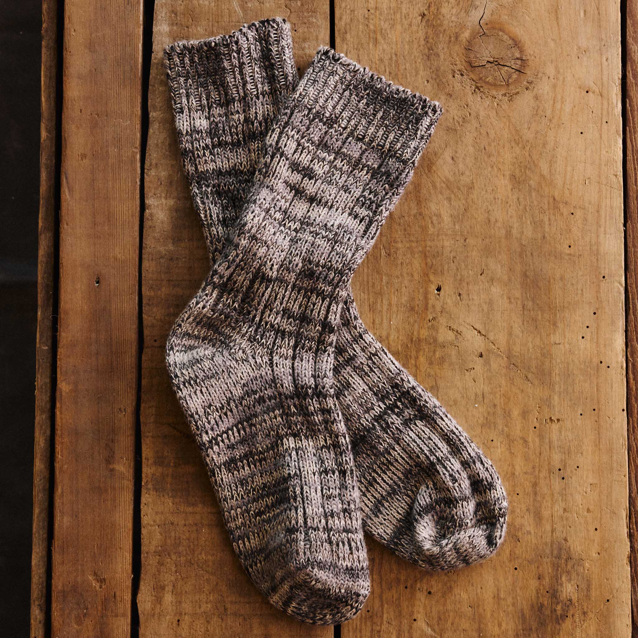 The Camp Sock in Marl Charcoal
