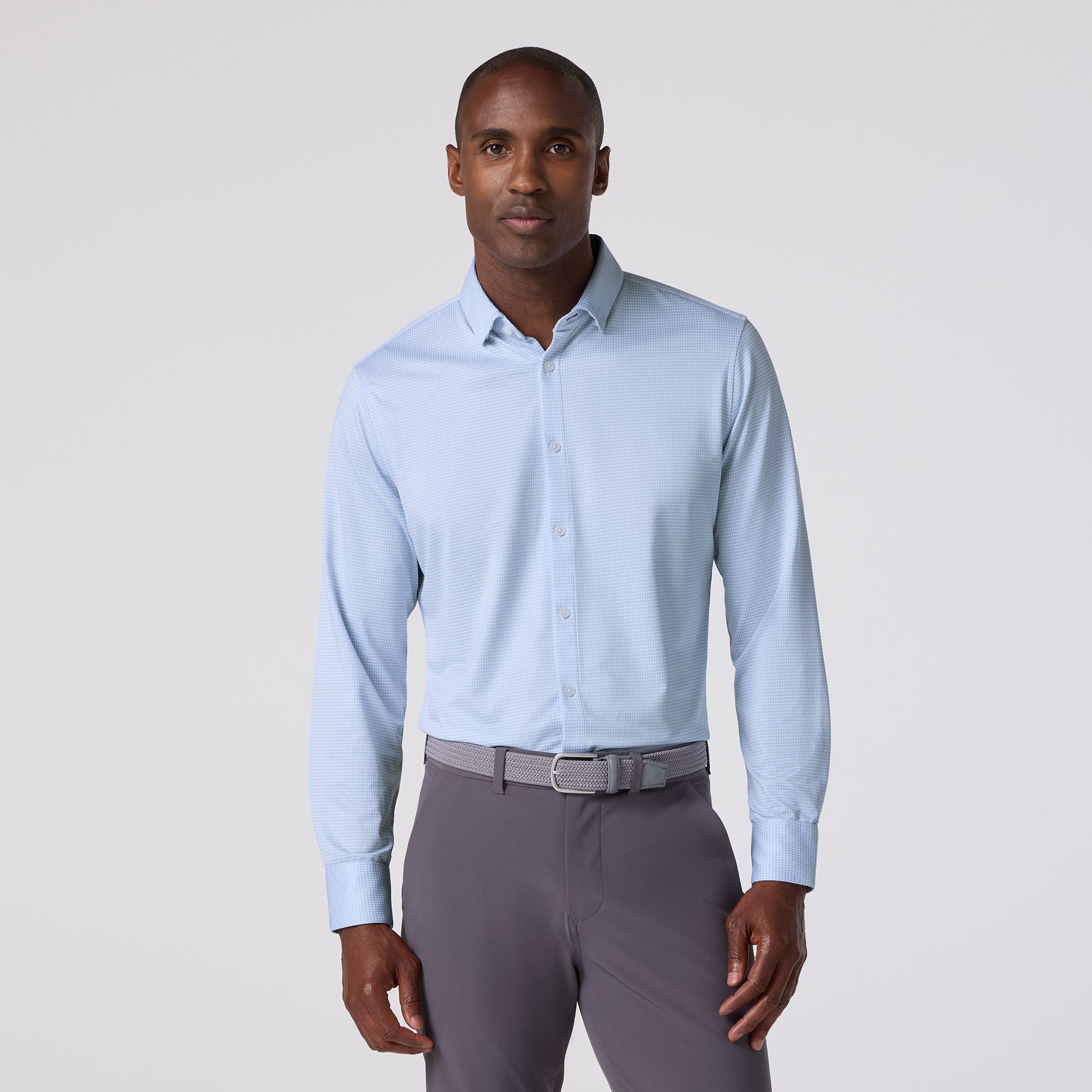 Halyard Dress Shirt Cloud Blue Peter Gingham