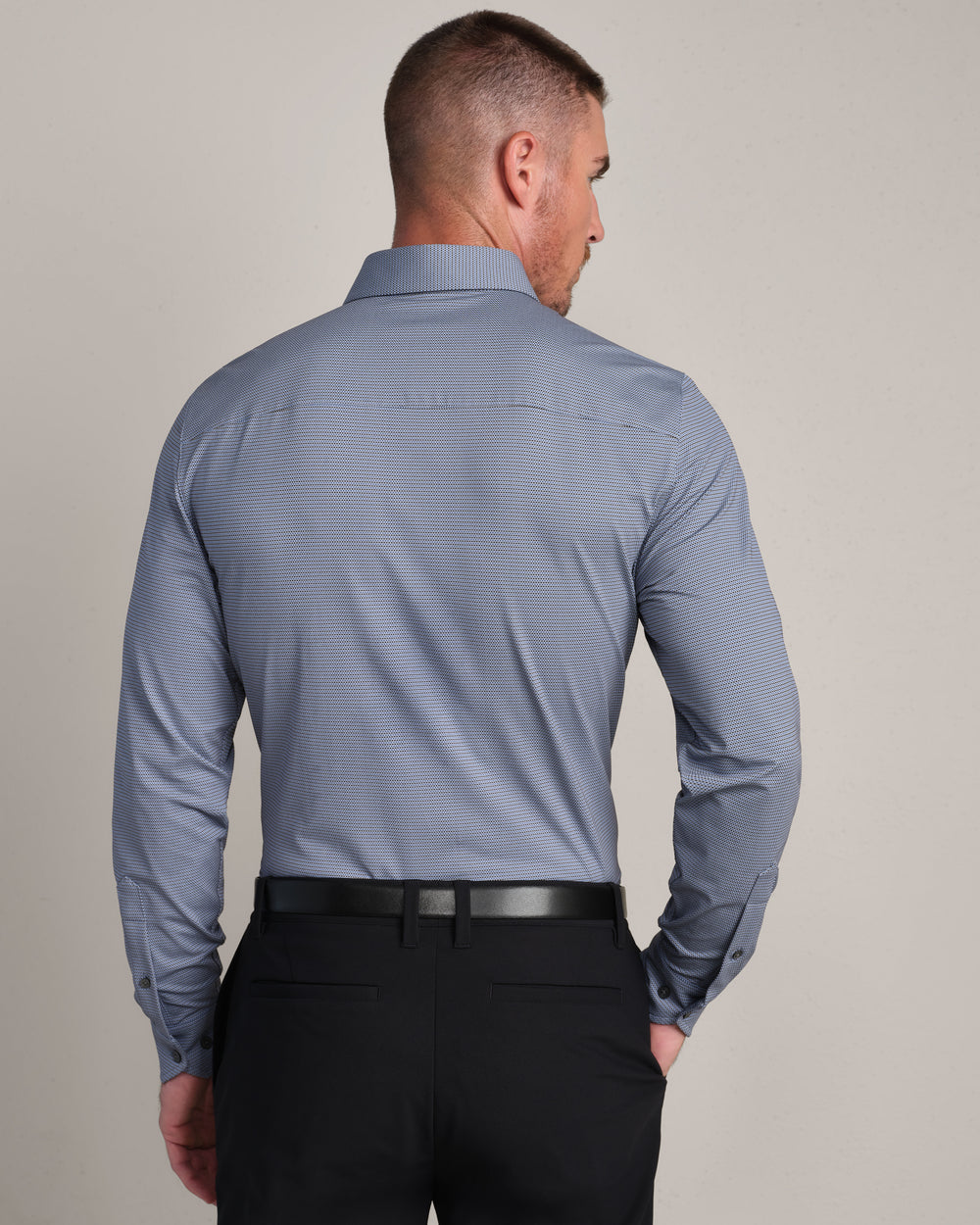 Commuter Shirt Semi-Spread Collar Bold Blue/Brown Gingham