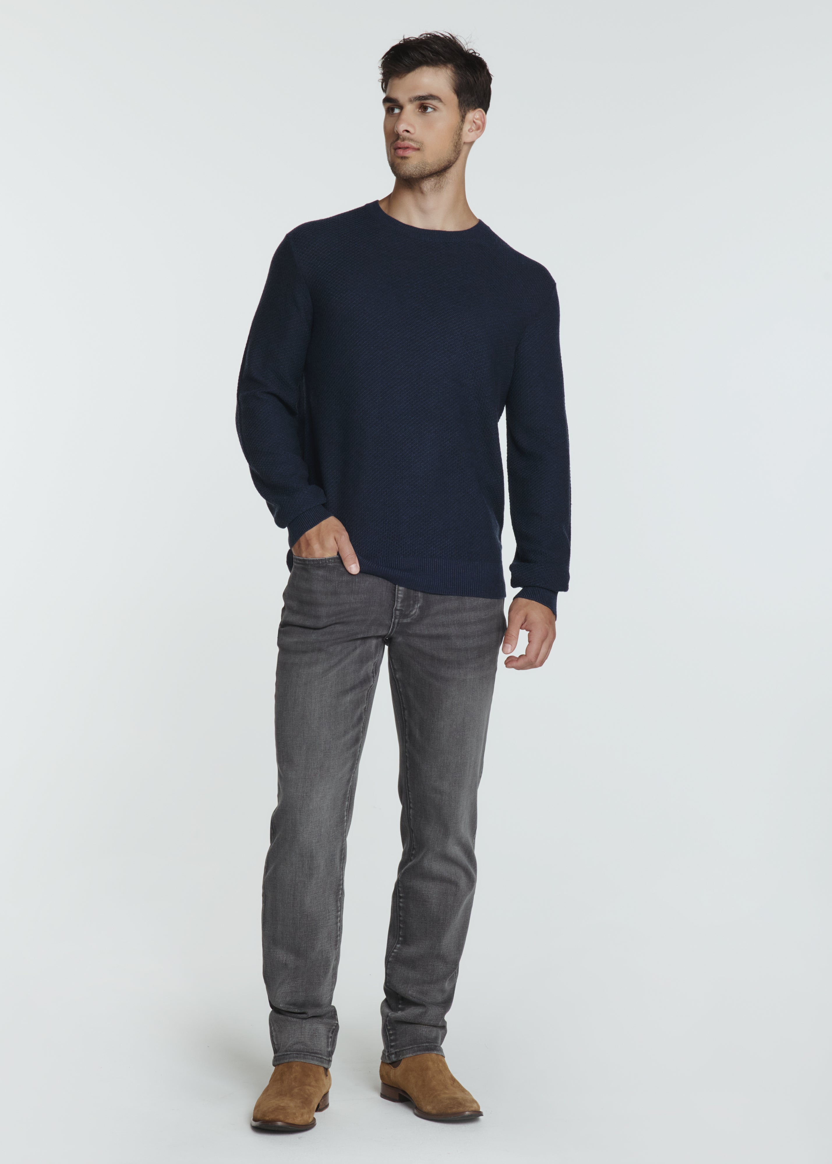 Brentwood Knit Crewneck Sweater Navy