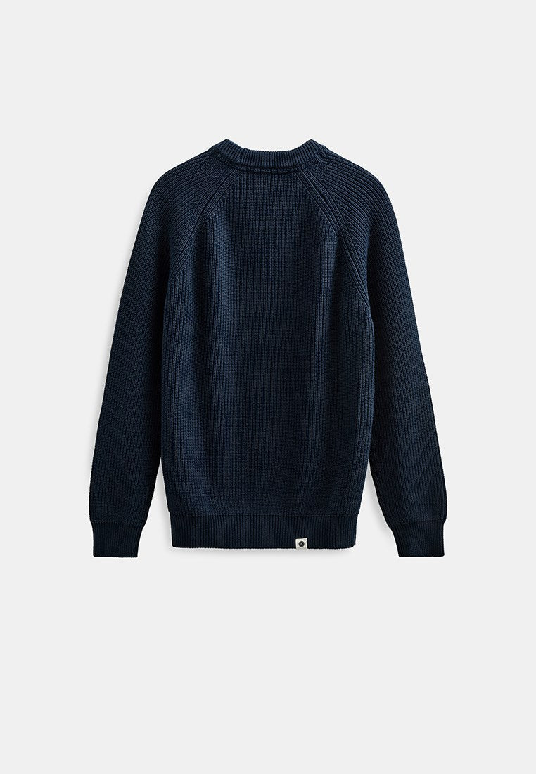 Aksune Patent Knit Sky Captain