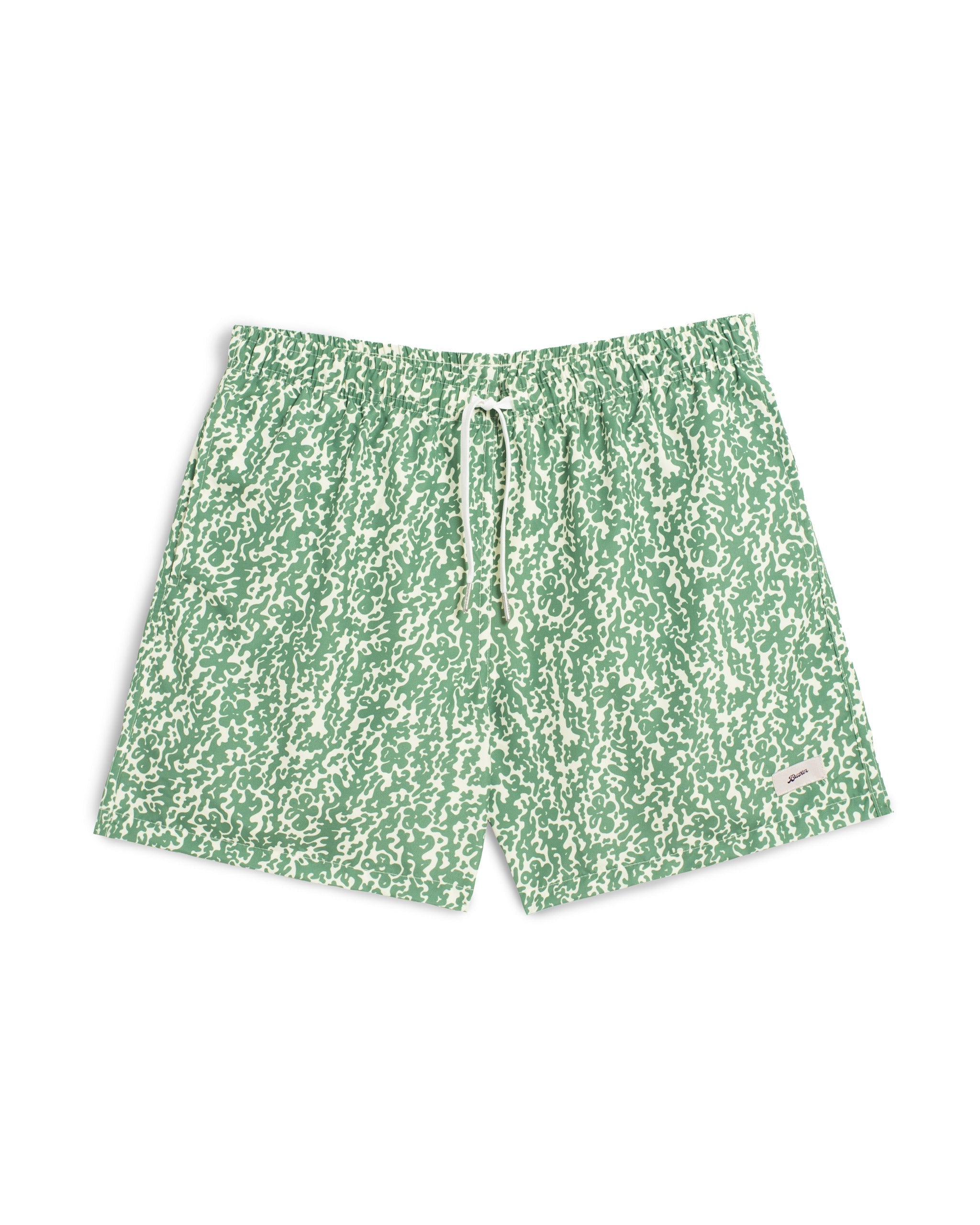 Tropic Camo Swim Trunk Thyme