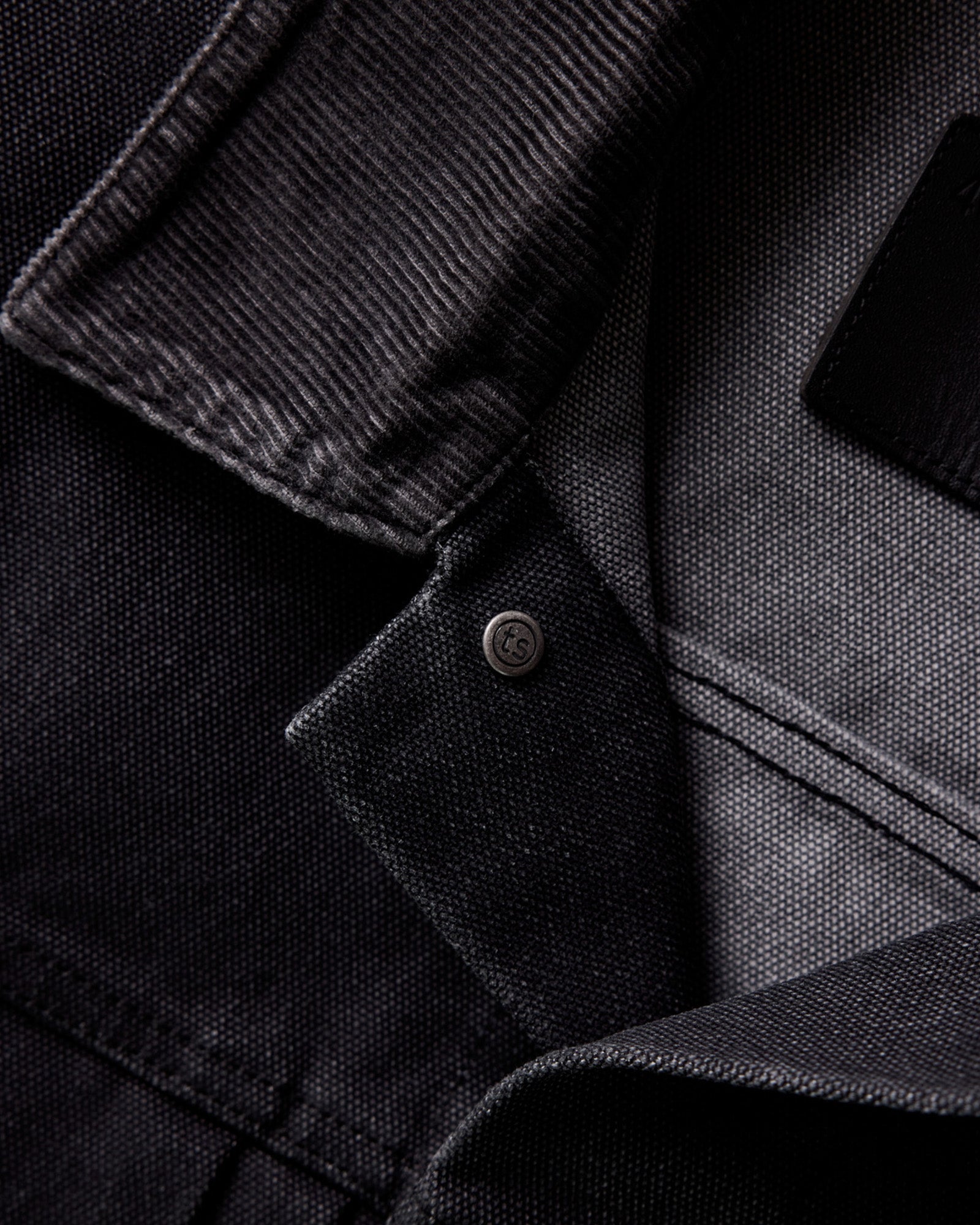 The Ryder Jacket in Chipped Canvas Coal