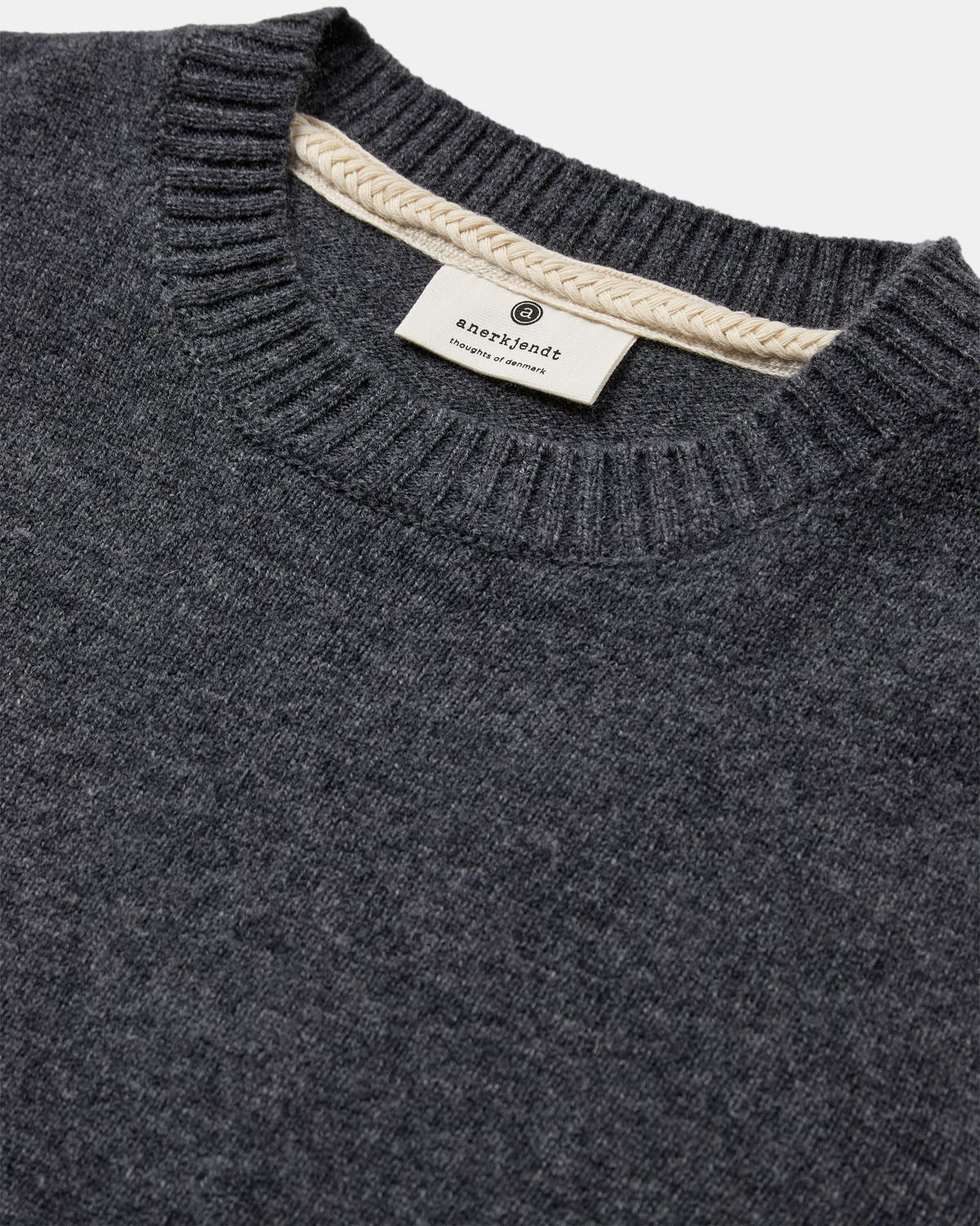 Akpeter Merino Wool Knit Dark Grey Melange