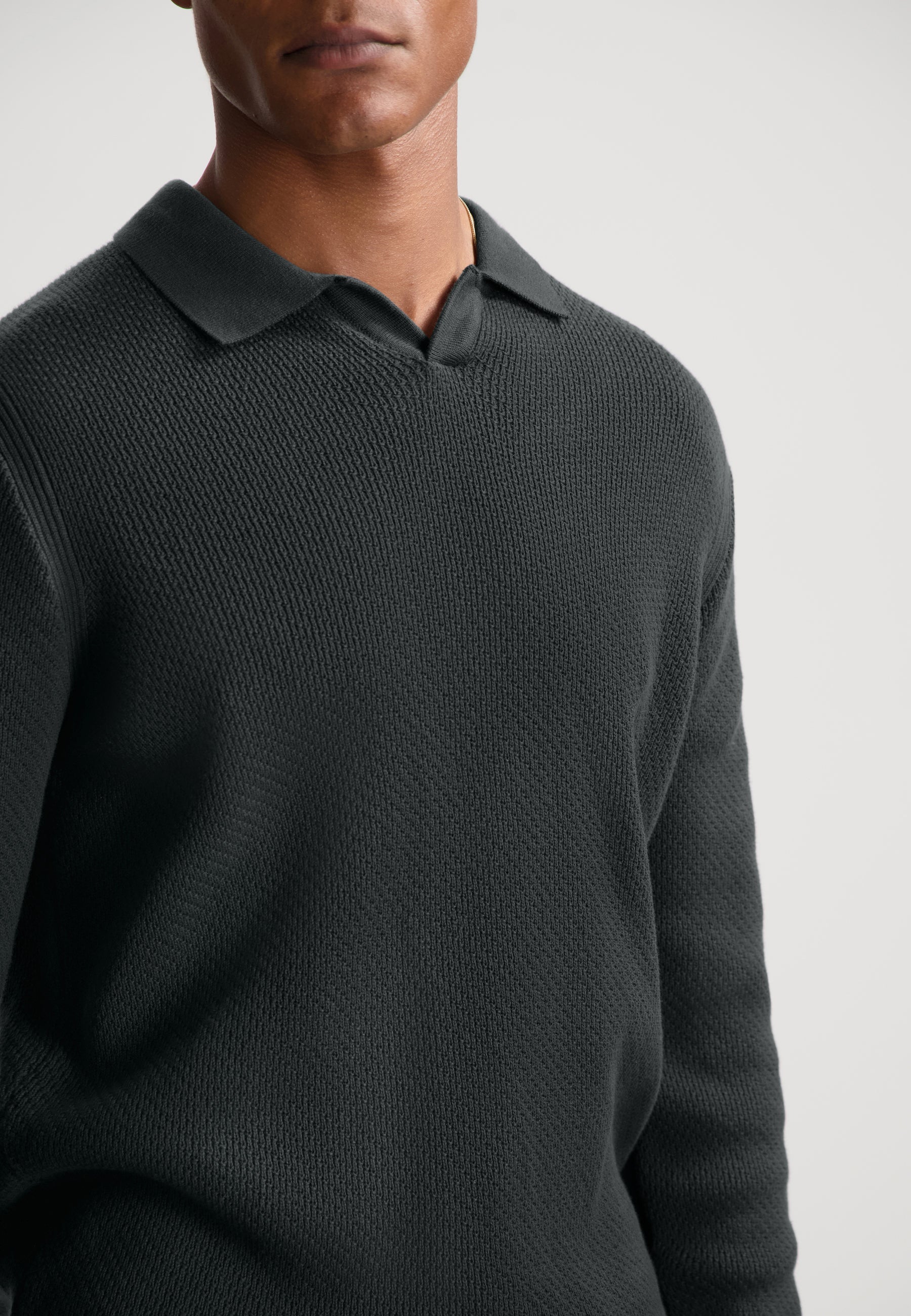 Kostas Longsleeve Polo Forest River
