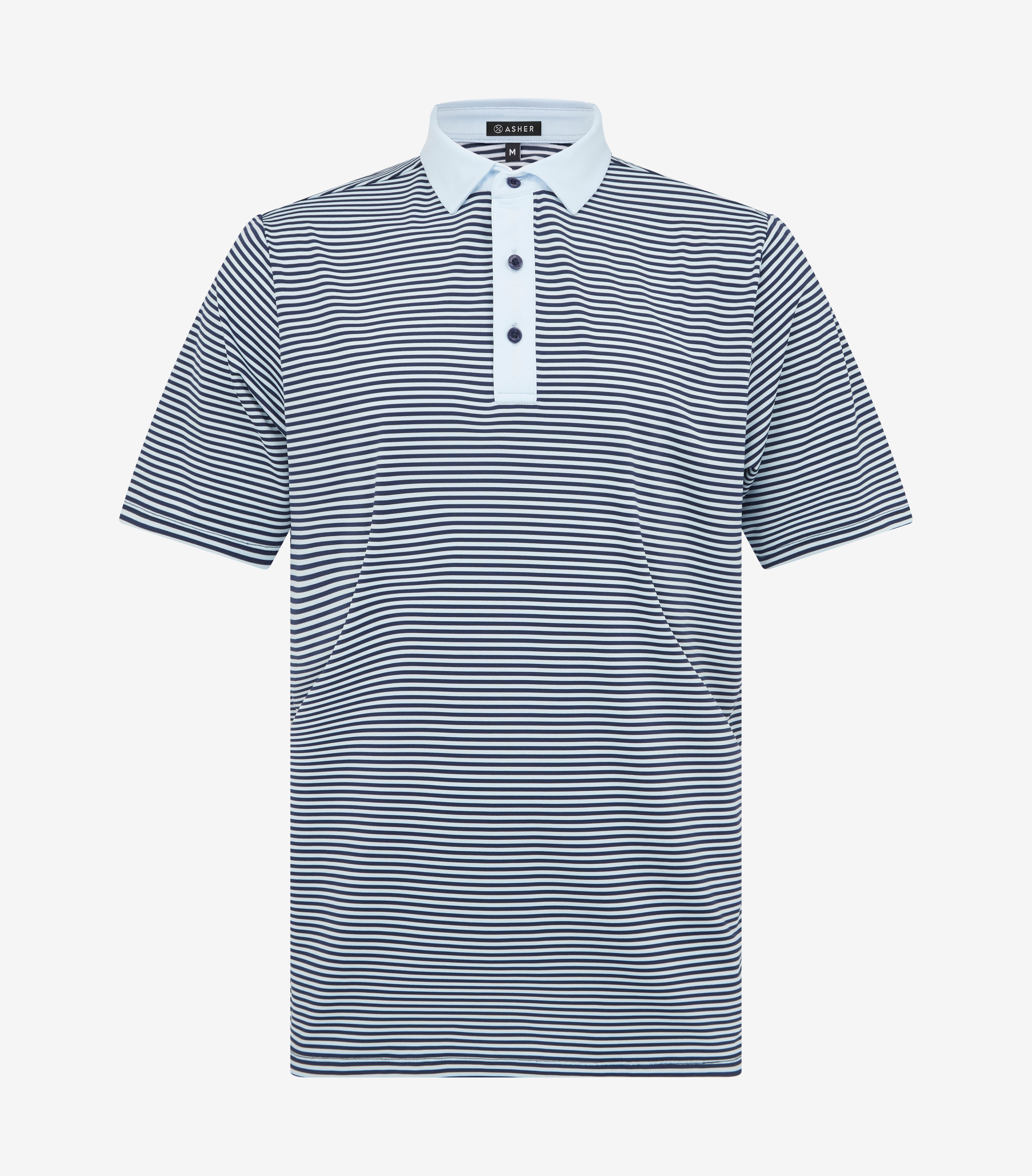 Traverse Stripe Polo Deep Sky