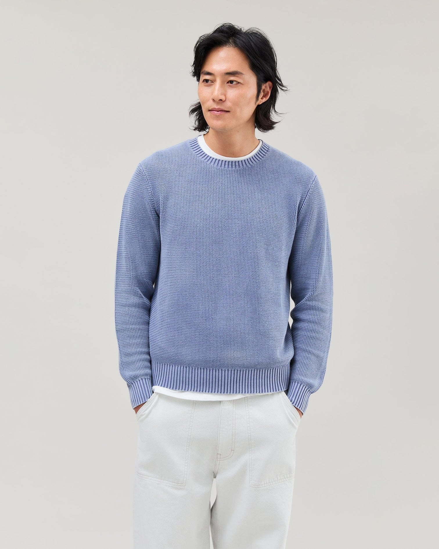 Dune Open Knit Sweater Vintage Indigo