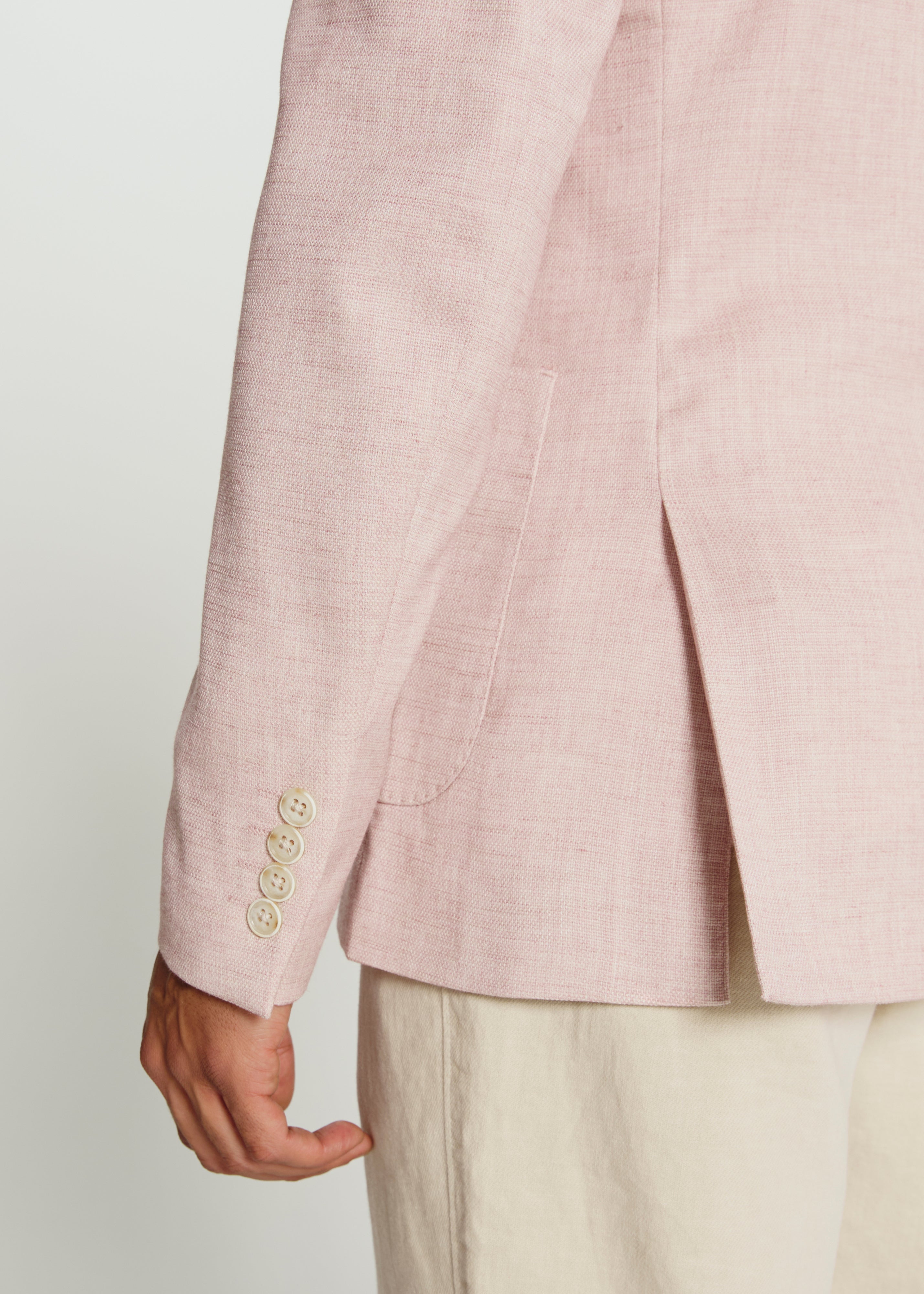 Saltwood Linen Blazer Dusty Rose
