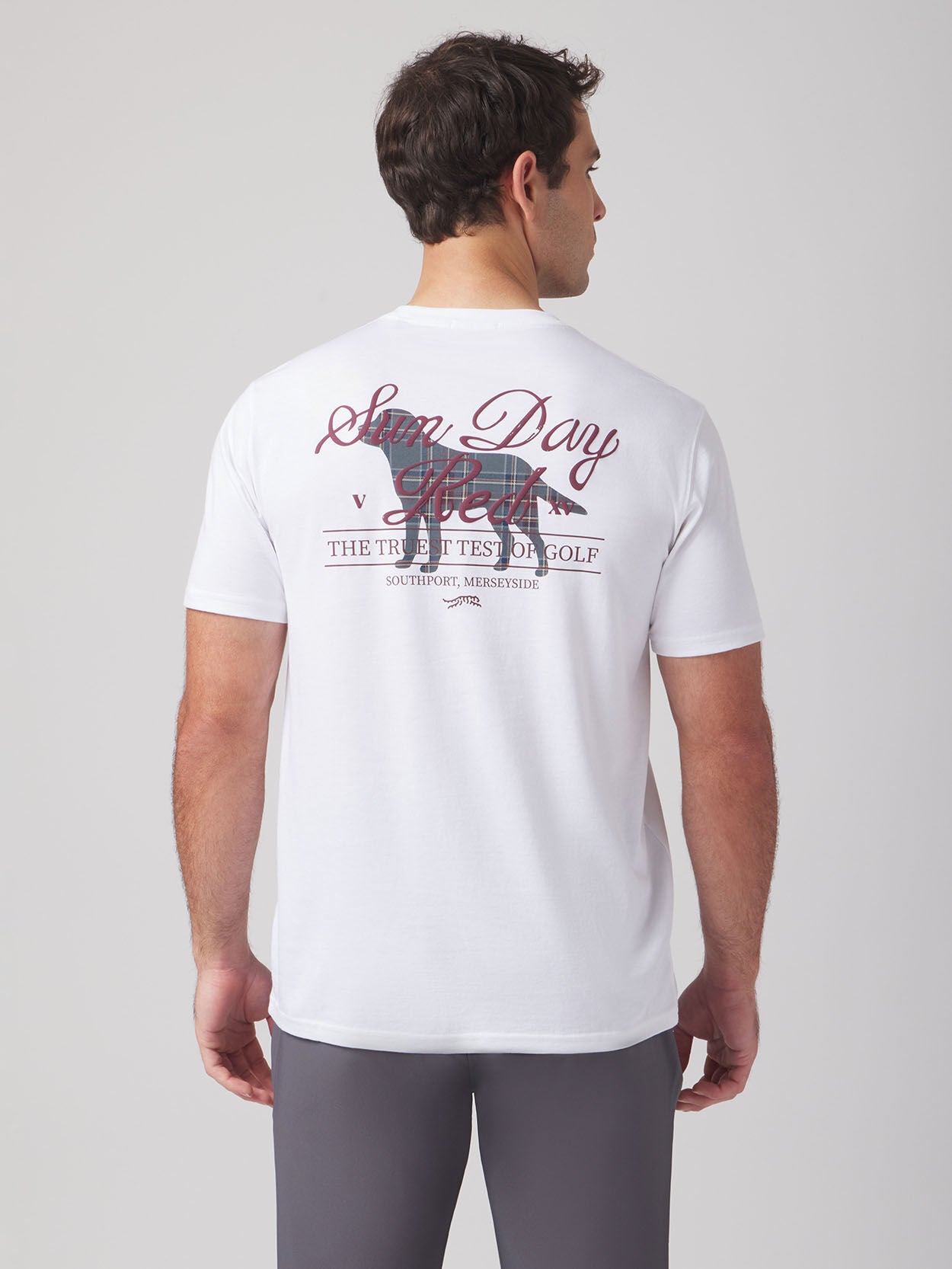 Royal Plaid Tee White