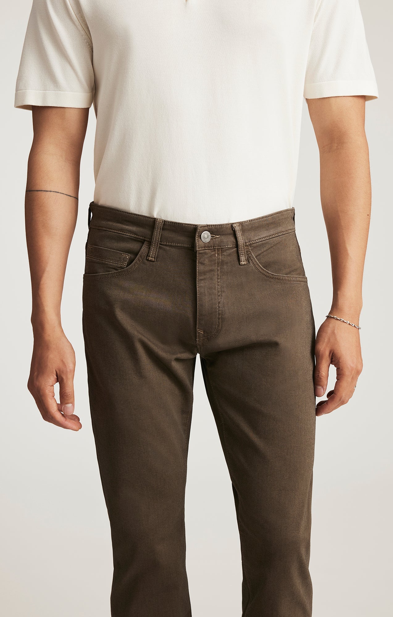 Marcus Slim Straight Leg Brown Athletic