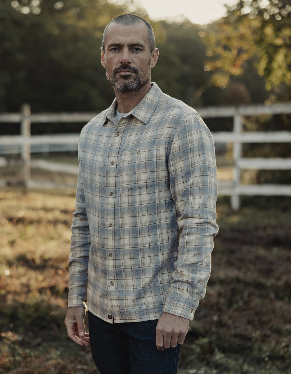 Hudson Double Brushed Flannel Cream Plaid