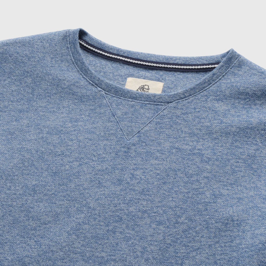 Butch Cashmist Fleece Crewneck Slate Blue Heather