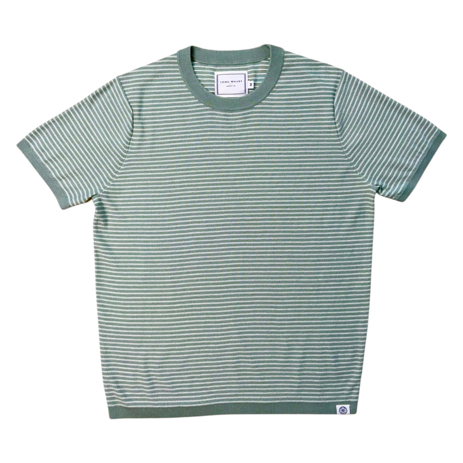 Seawell Beach Stripe Tee Spruce