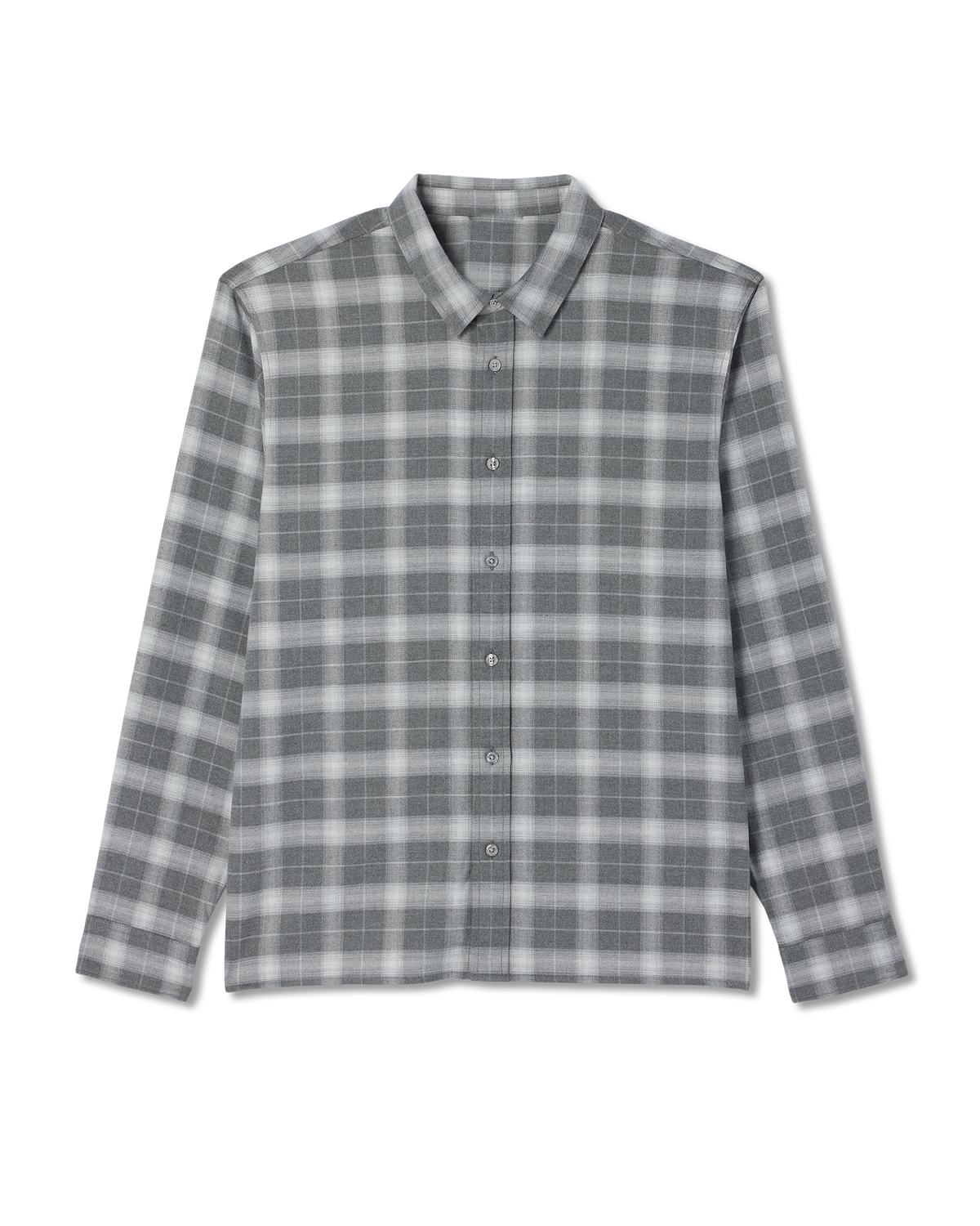 Midweight Flannel Shirt Grey Heather