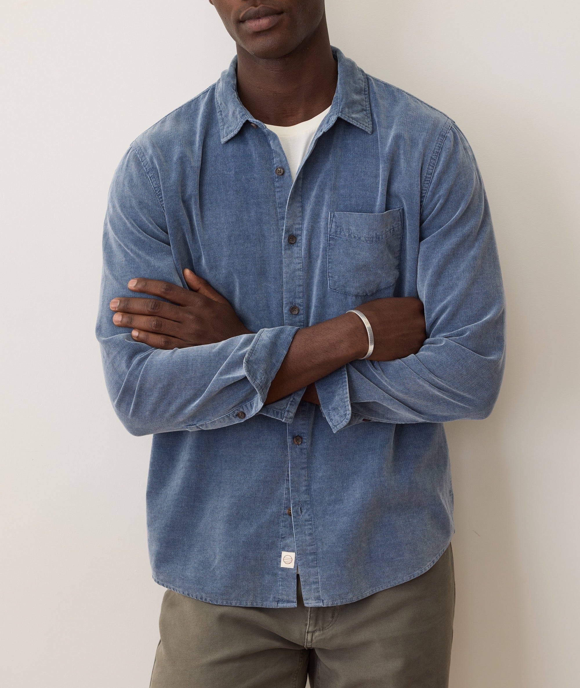 Lightweight Corduroy Shirt Indigo