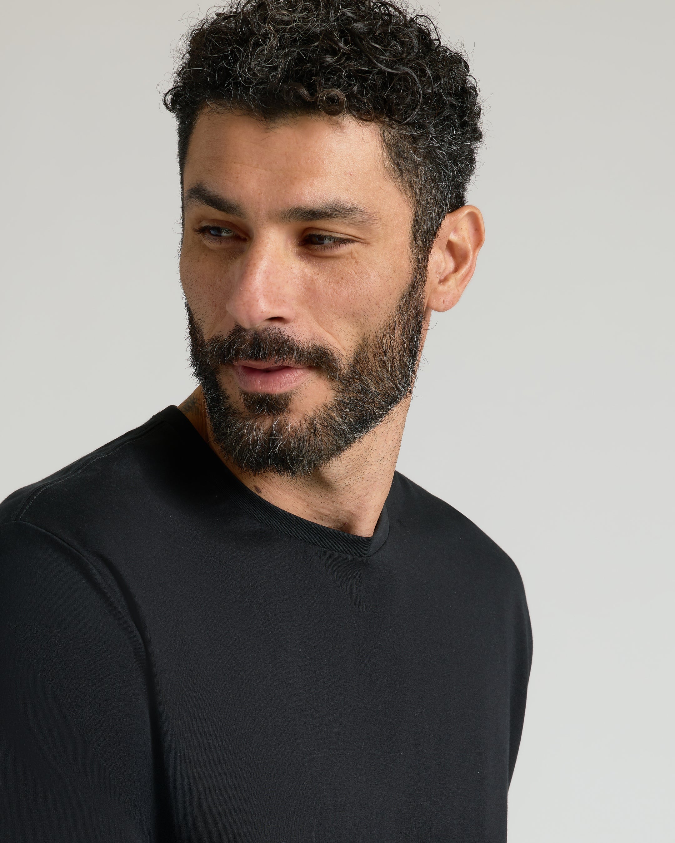 Classic Pima Crew Black