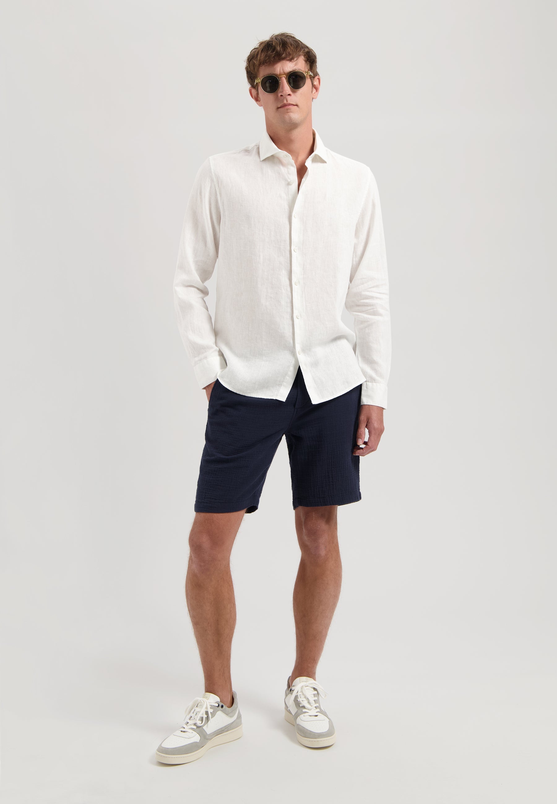 Jagger Linen Shirt White